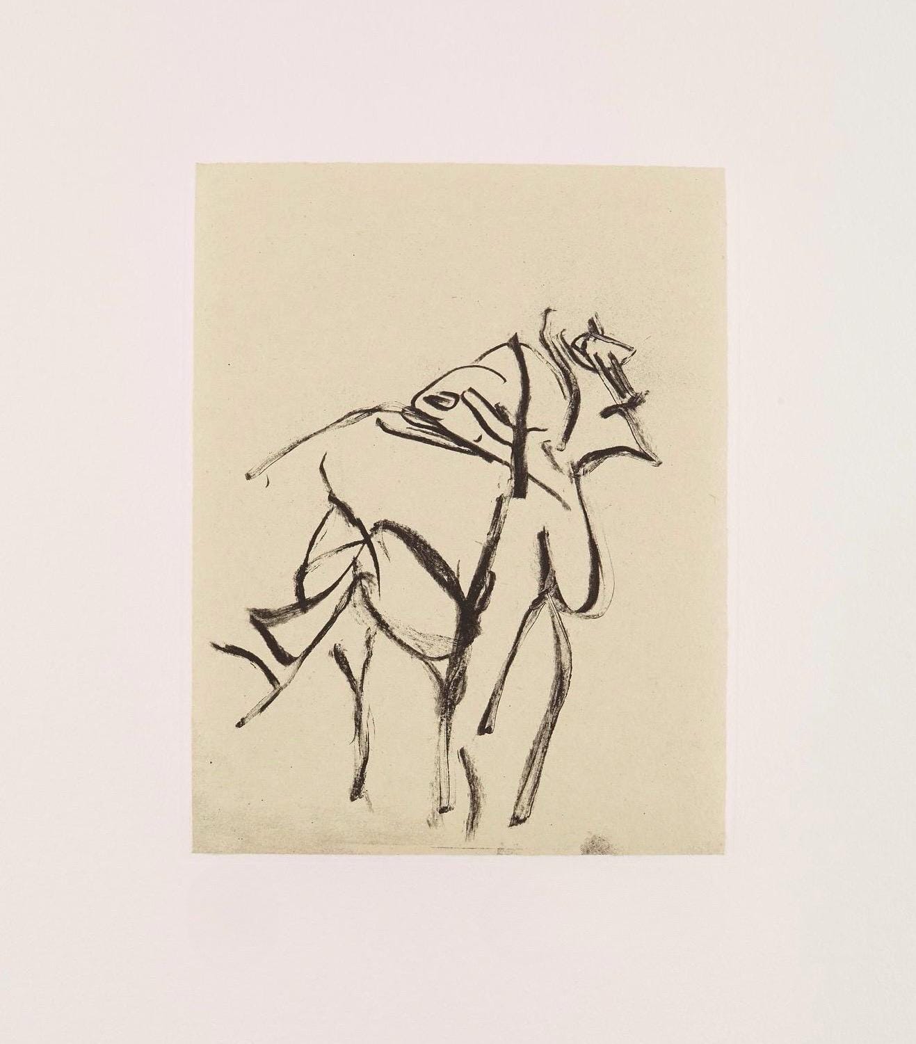 Willem de Kooning, Composition, Poems, Limited Edition Lithograph
