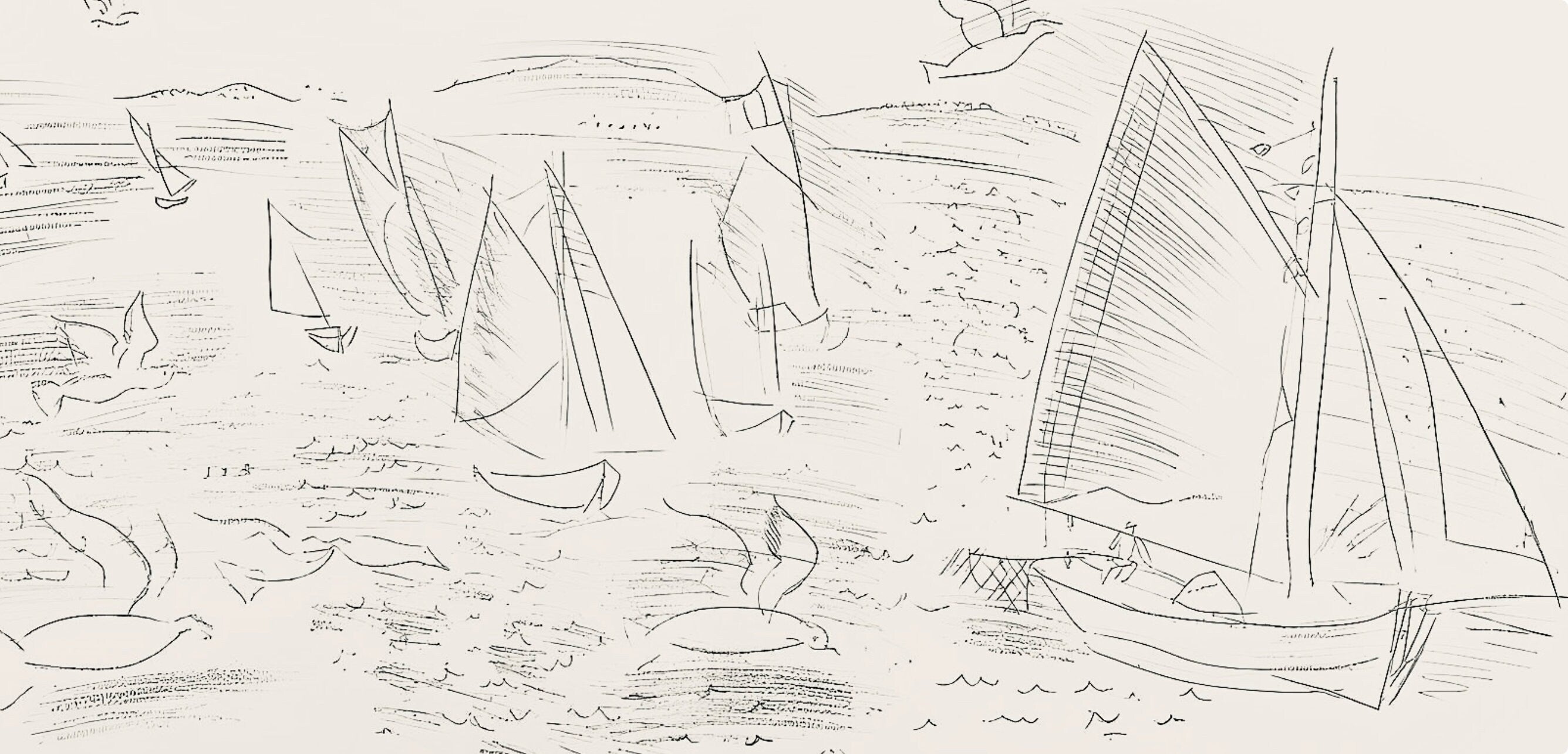 Raoul Dufy, Composition, Les Côtes Normandes, Limited Edition Lithograph