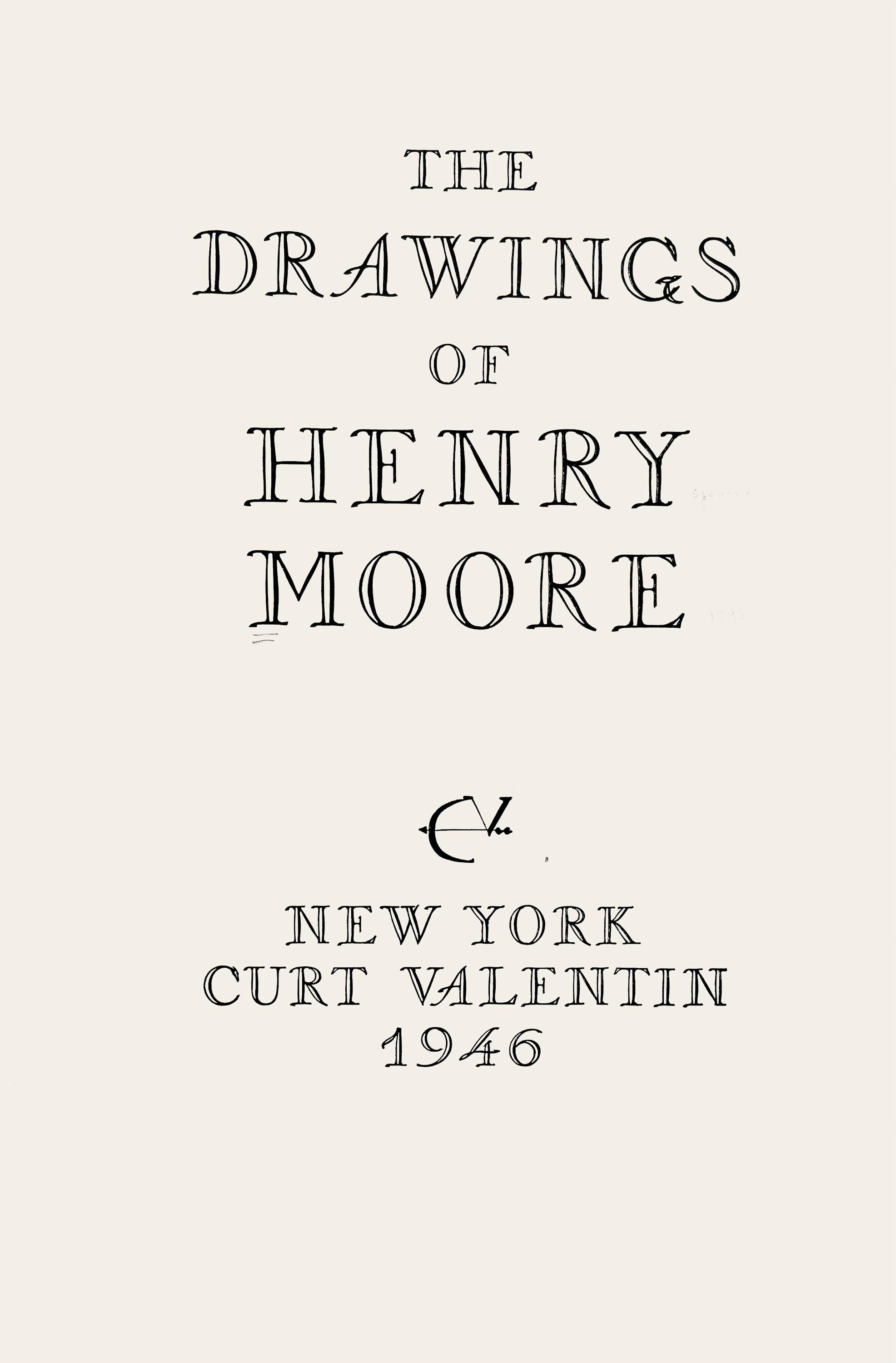 Henry Moore, Three Figures in a Setting, The Drawings of Henry Moore, Limited Edition Lithograph