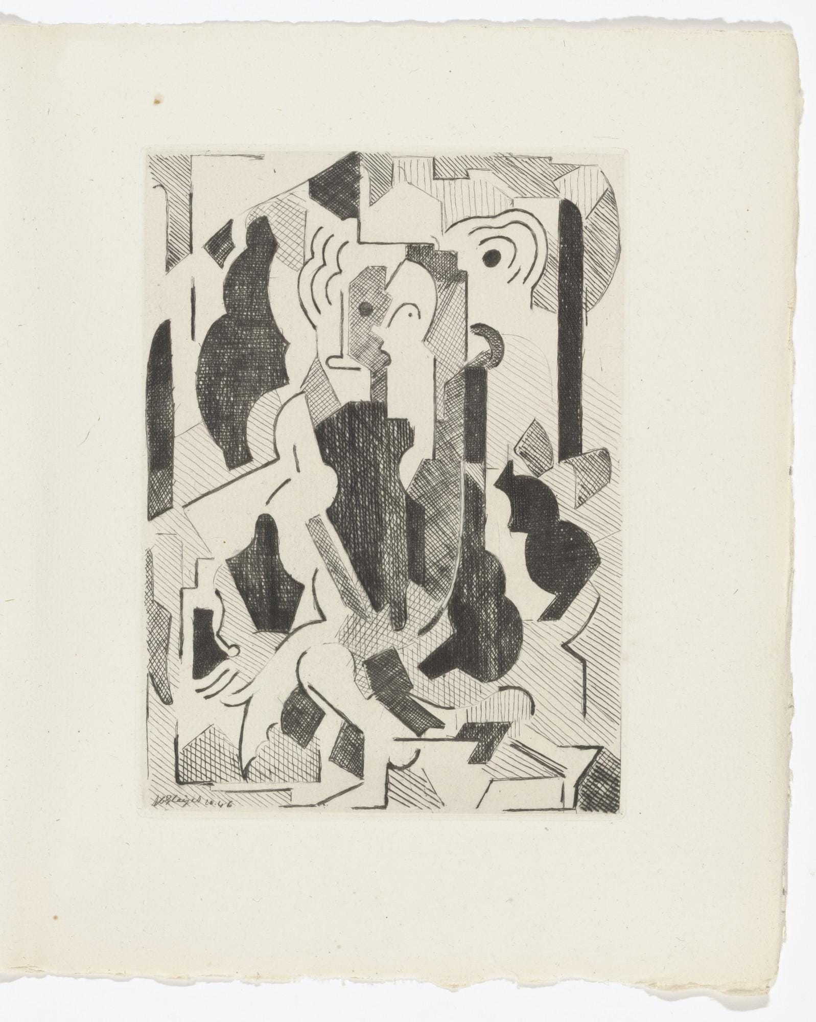 Albert Gleizes, Composition, Du cubisme, Limited Edition Etching