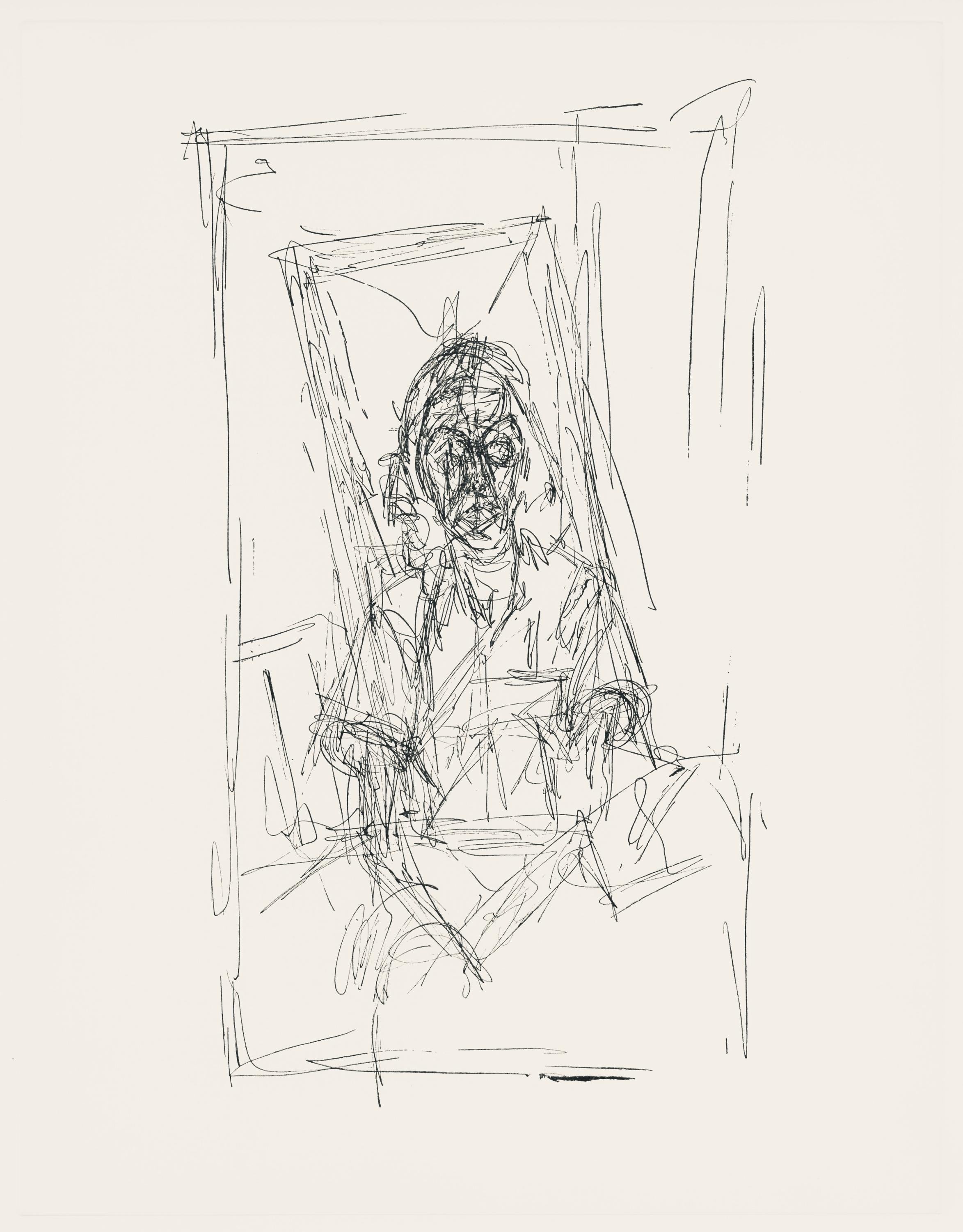 Alberto Giacometti, Composition, XXe siècle, Limited Edition Etching