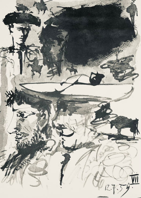 Pablo Picasso, Composition (Bloch 1276; Czwiklitzer 23), Toros y Toreros, Limited Edition Lithograph