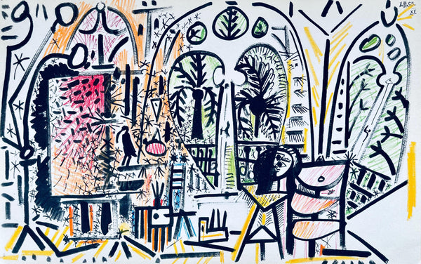 Pablo Picasso, Composition (Cramer 101), Carnet de la Californie, Limited Edition Lithograph