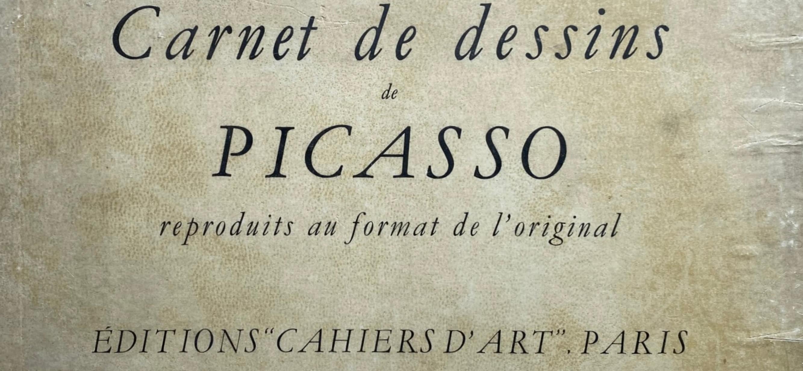 Pablo Picasso, Composition, Carnet de dessins de Picasso, Cahiers d’Art, Limited Edition Lithograph