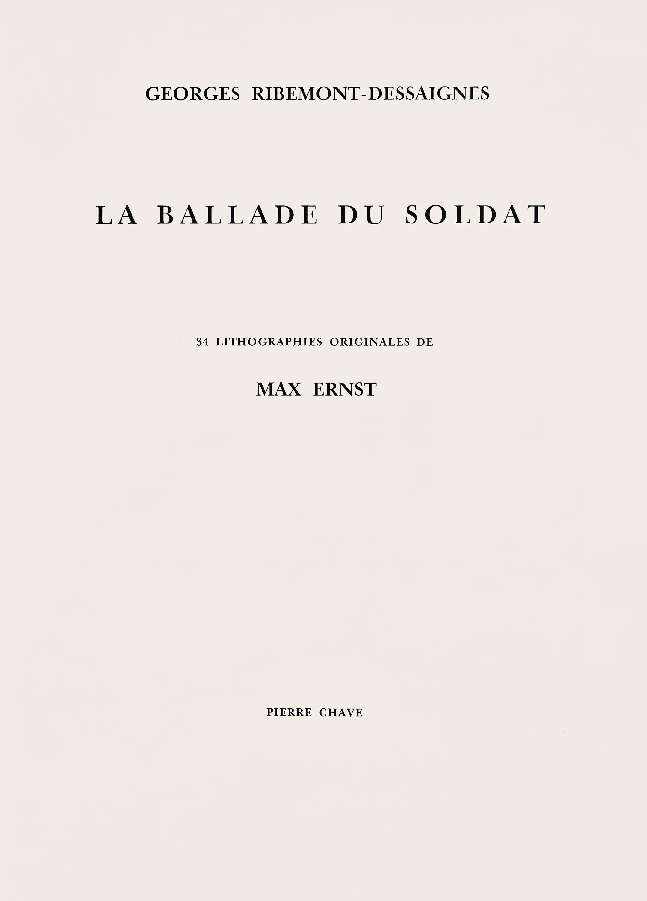 Max Ernst, Composition (Spies/Leppien 218), La Ballade du Soldat, Limited Edition Lithograph