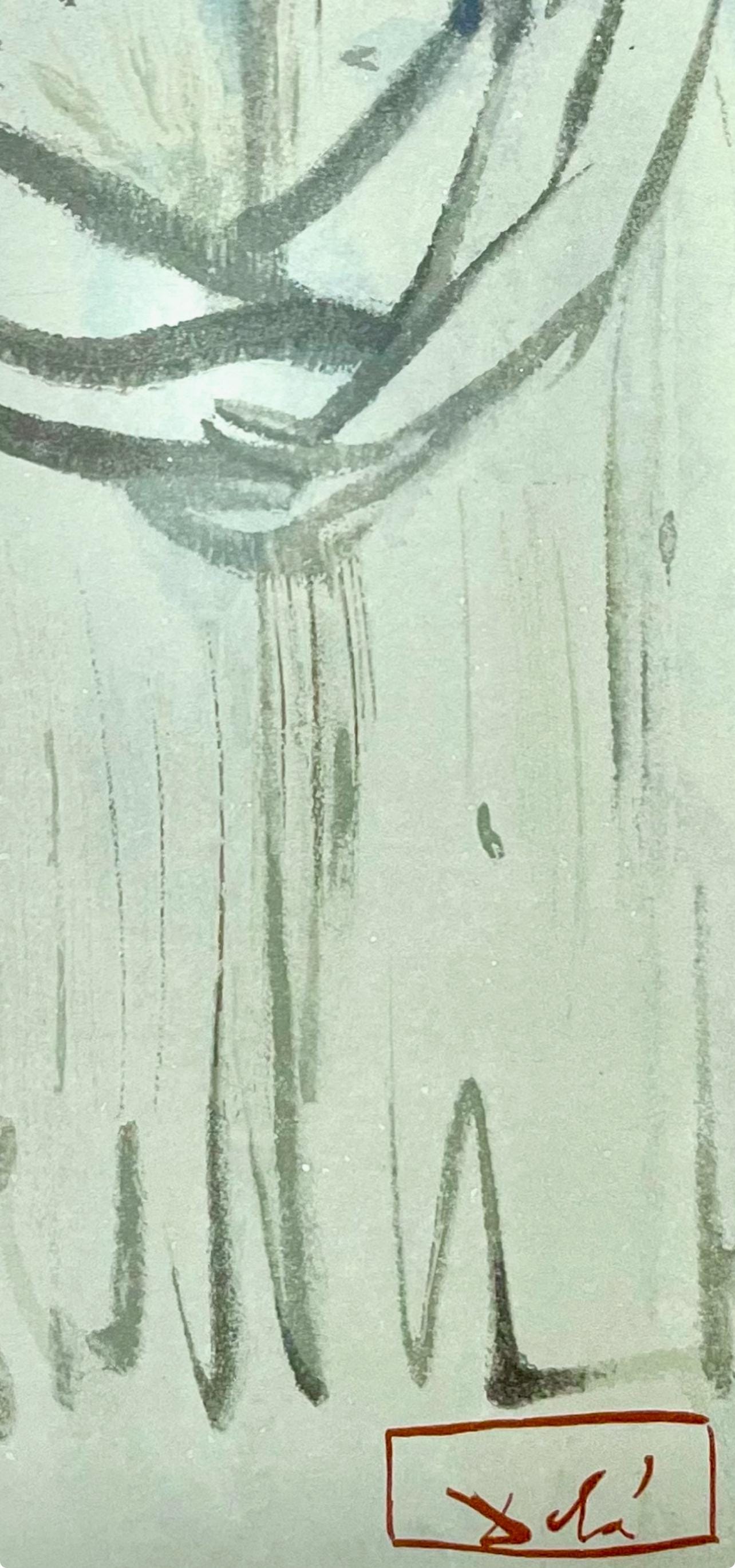 Salvador Dali, Fegefeuer XVI (Field 189-200; Michler/Löpsinger 1039-1138), Die Göttliche Komödie, Signed, Limited Edition Woodcut