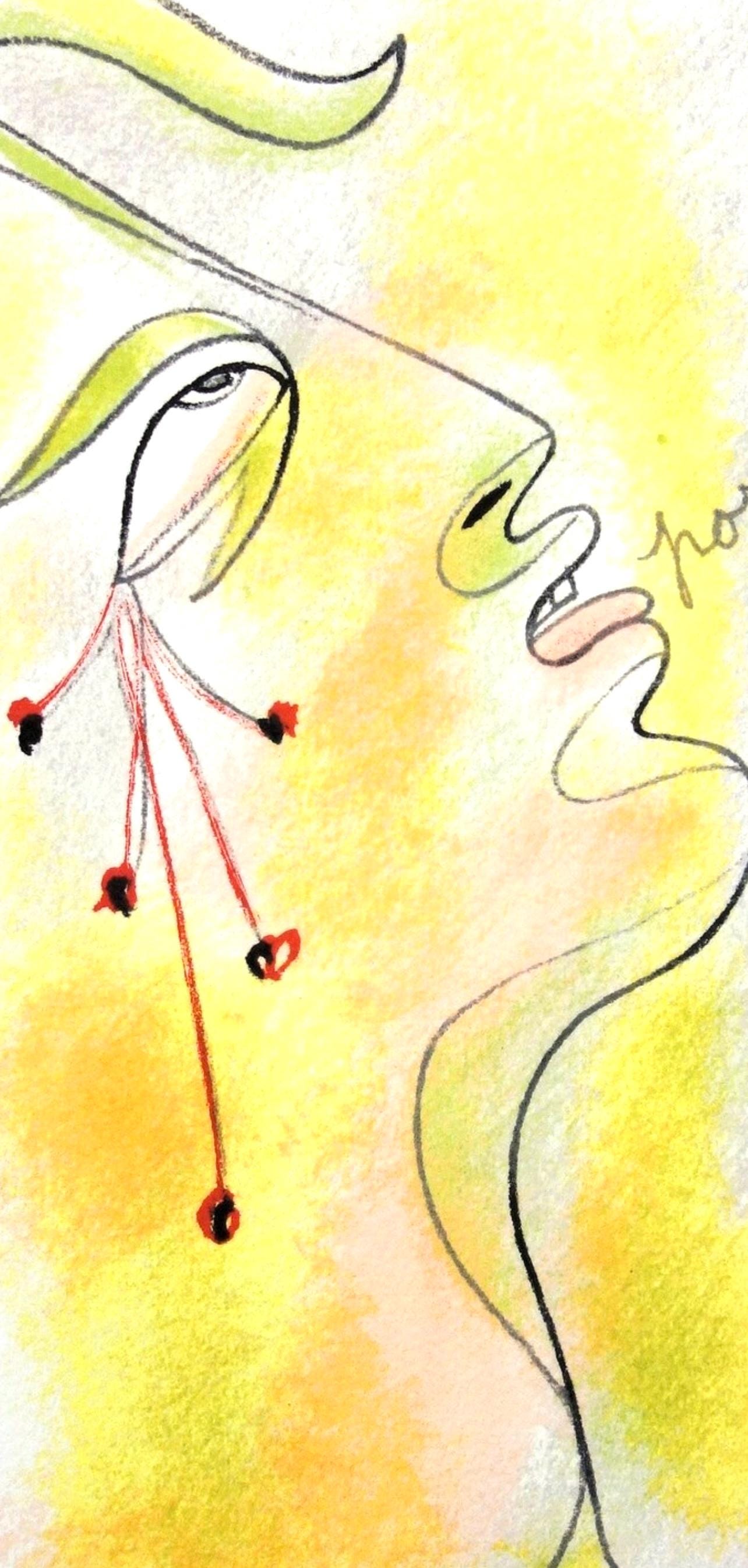 Jean Cocteau, Composition, Taureaux, Limited Edition Lithograph
