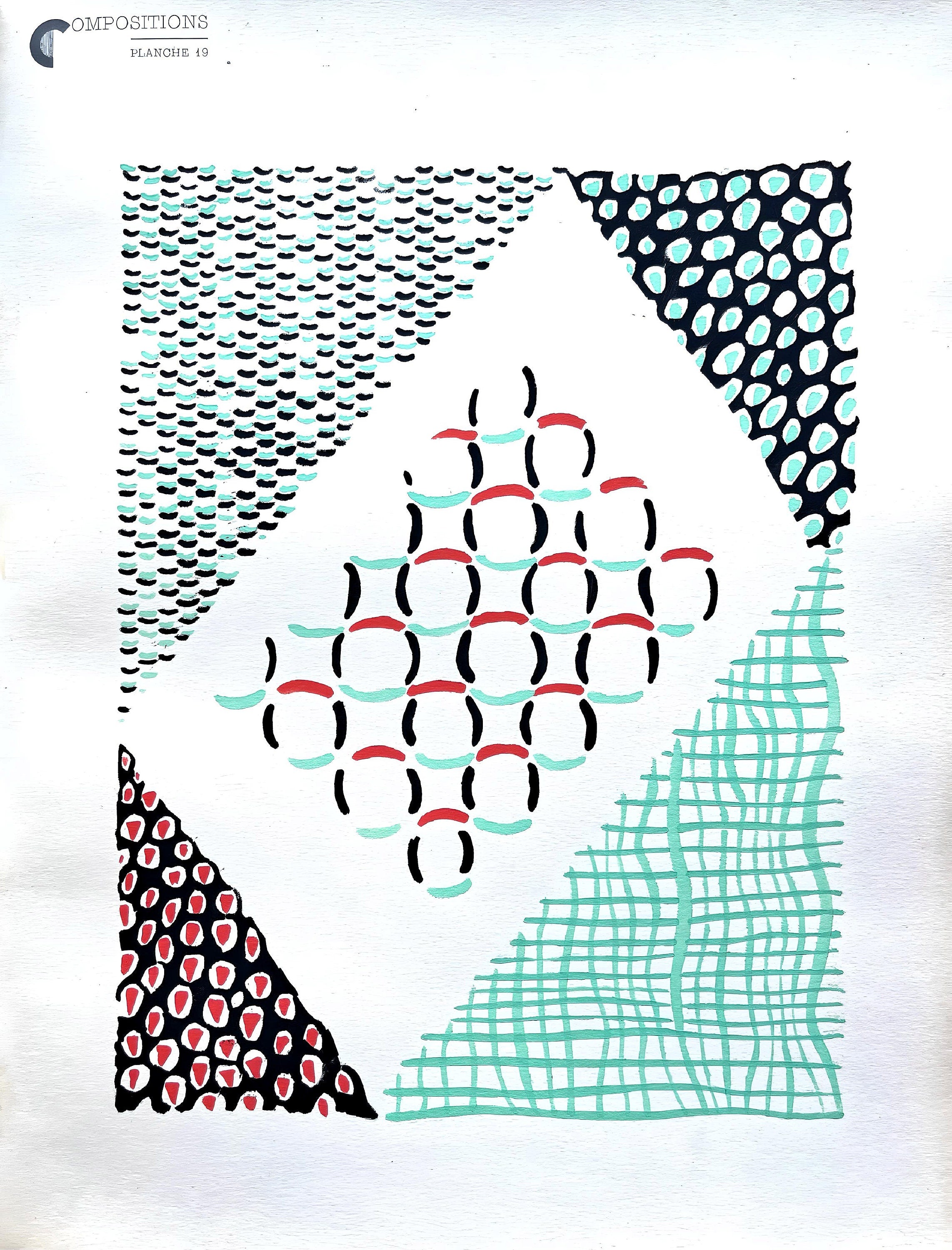 Sonia Delaunay, Planche No. 19, Compositions, couleurs, idées: Sonia Delaunay, Limited Edition Lithograph