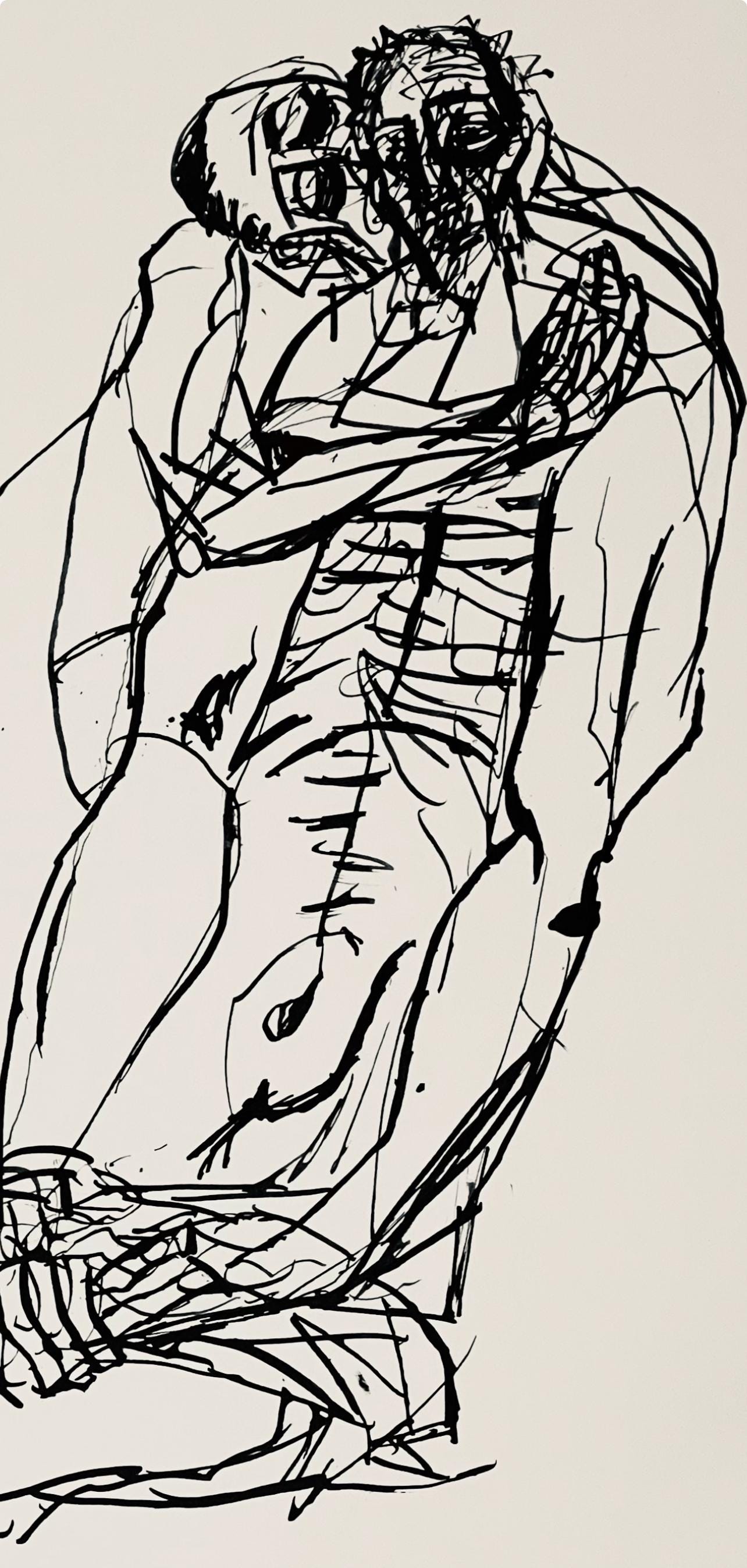 Abraham Rattner, Pieta, Limited Edition Lithograph