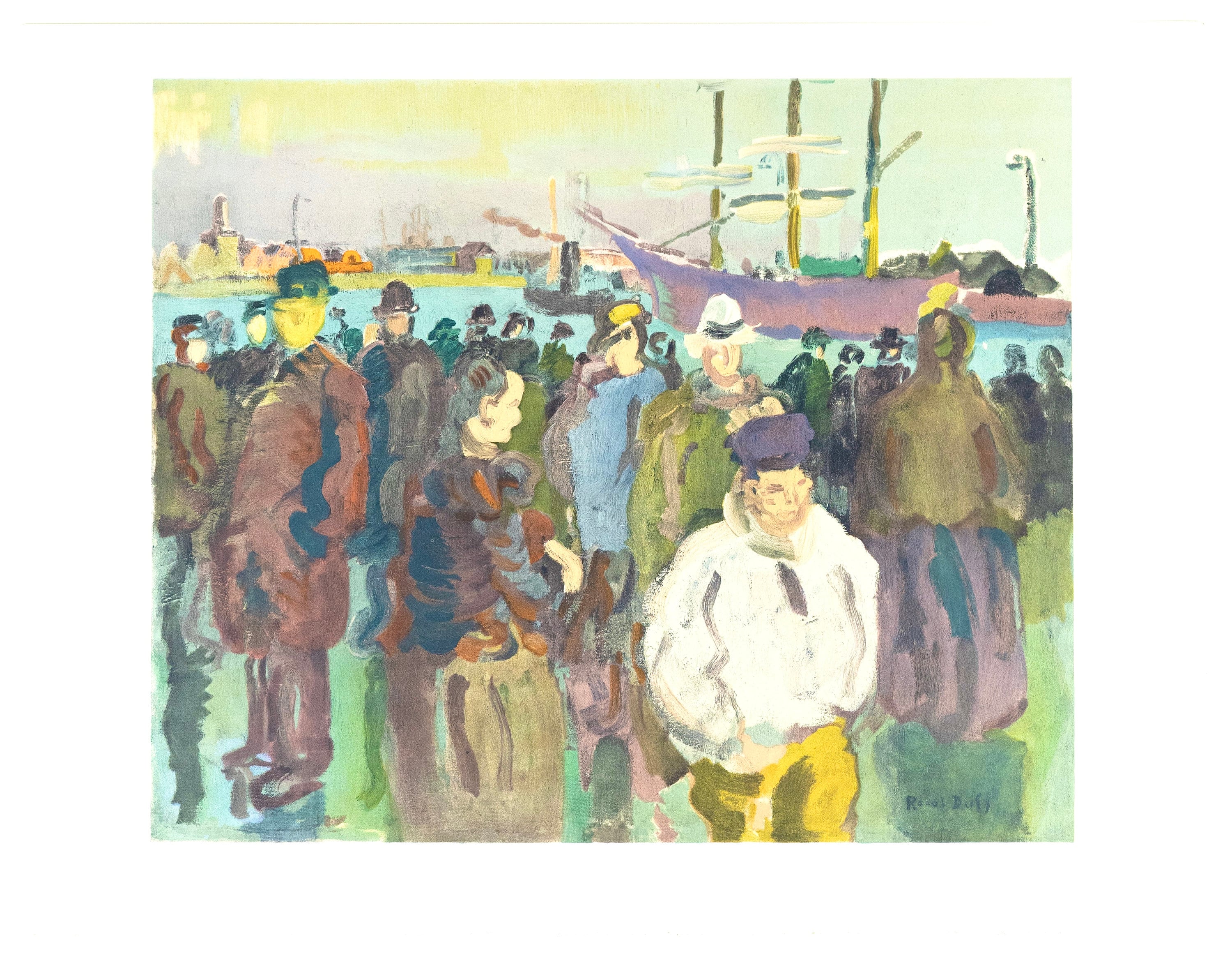 Raoul Dufy, Quai a Rouen, Raoul Dufy, Collection Pierre Lévy, Limited Edition Lithograph