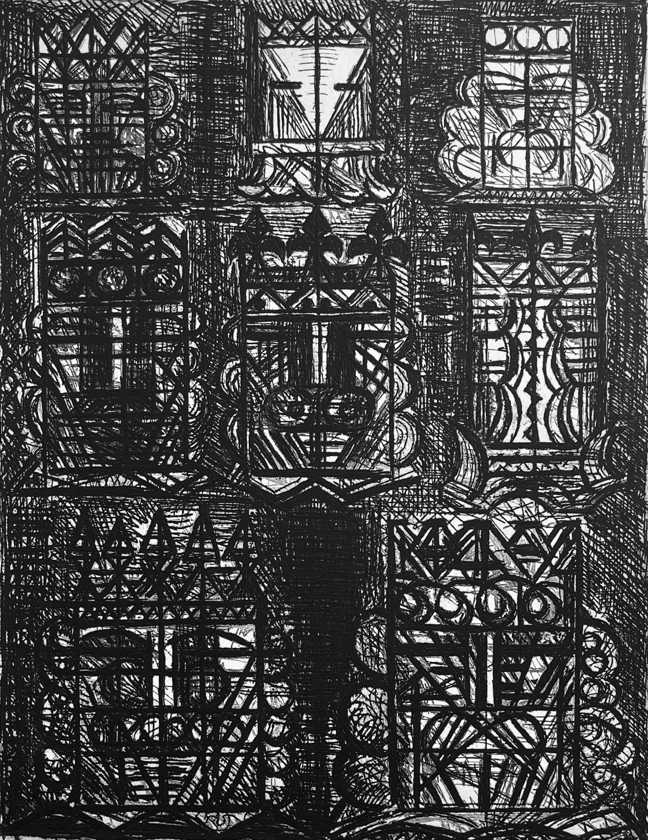 Marcel Gromaire, Prophetie Des Huit Rois, Scène XVI, Shakespeare, Macbeth, Eaux-fortes de Gromaire, Limited Edition Etching