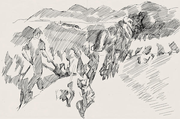 Jacques Villon, Composition (Ginestet/Pouillon 42-64), Hésiode, Les Travaux et les Jours, Limited Edition Etching