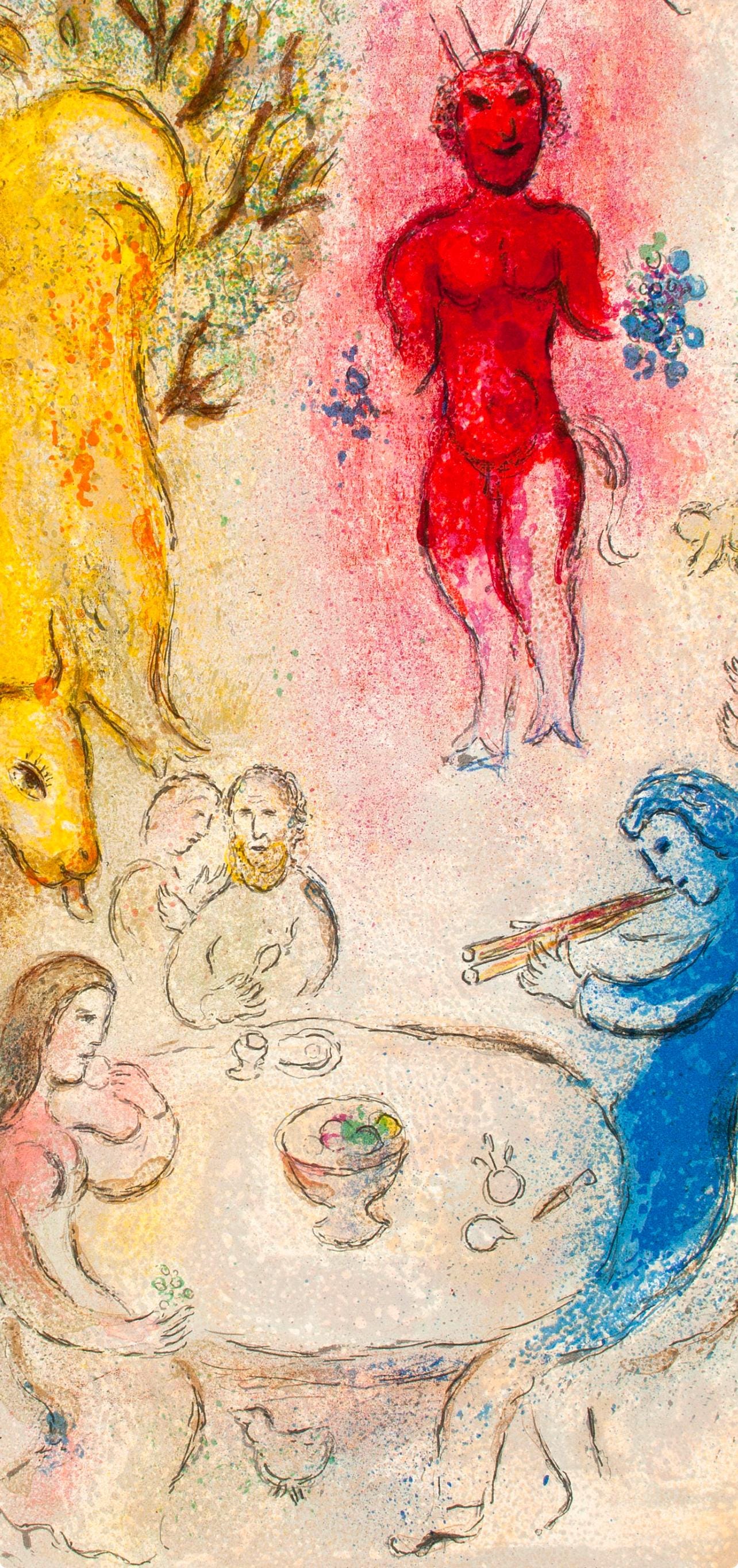 Marc Chagall, Banquet de Pan, Daphnis et Chloé, Limited Edition Héliogravure