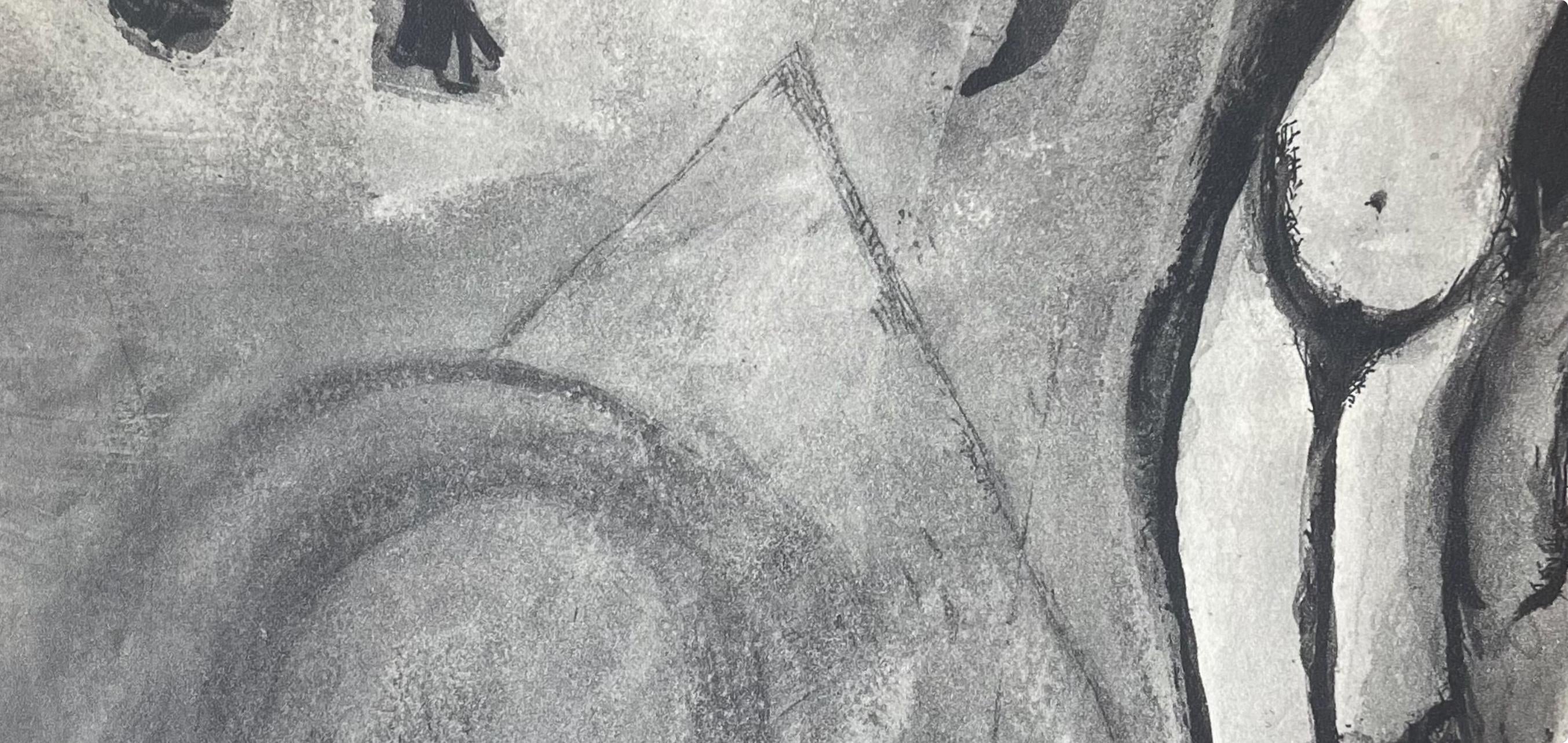 Marc Chagall, Composition, Contes de Boccace, Verve: Revue Artistique et Littéraire, Limited Edition Lithograph