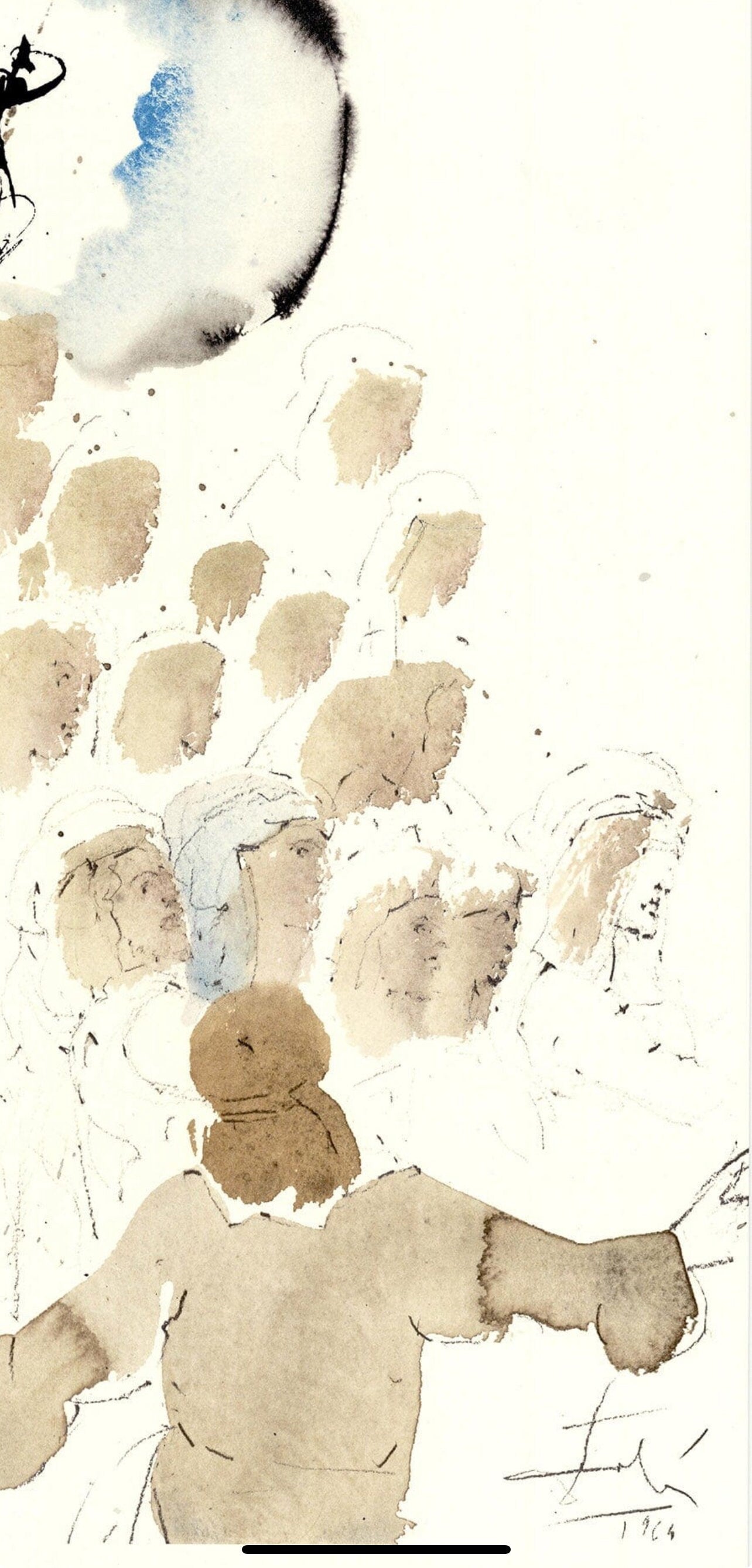 Salvador Dali, Composition (Michler/Löpsinger 1600; Field 69-3), Biblia Sacra, Limited Edition Lithograph