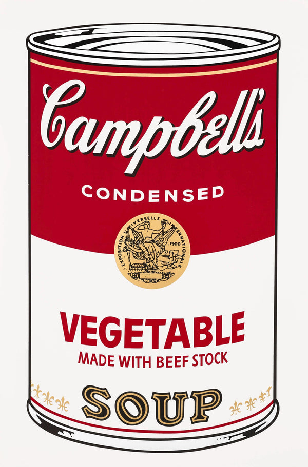 Andy Warhol, Campbell’s Soup, Vegetable, Official Edition, Sunday B. Morning, Silkscreen