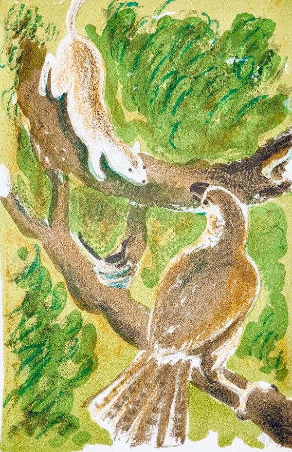 Maurice Mourlot, Composition, de Goupil a Margot, Histoires De Bêtes, Limited Edition Lithograph