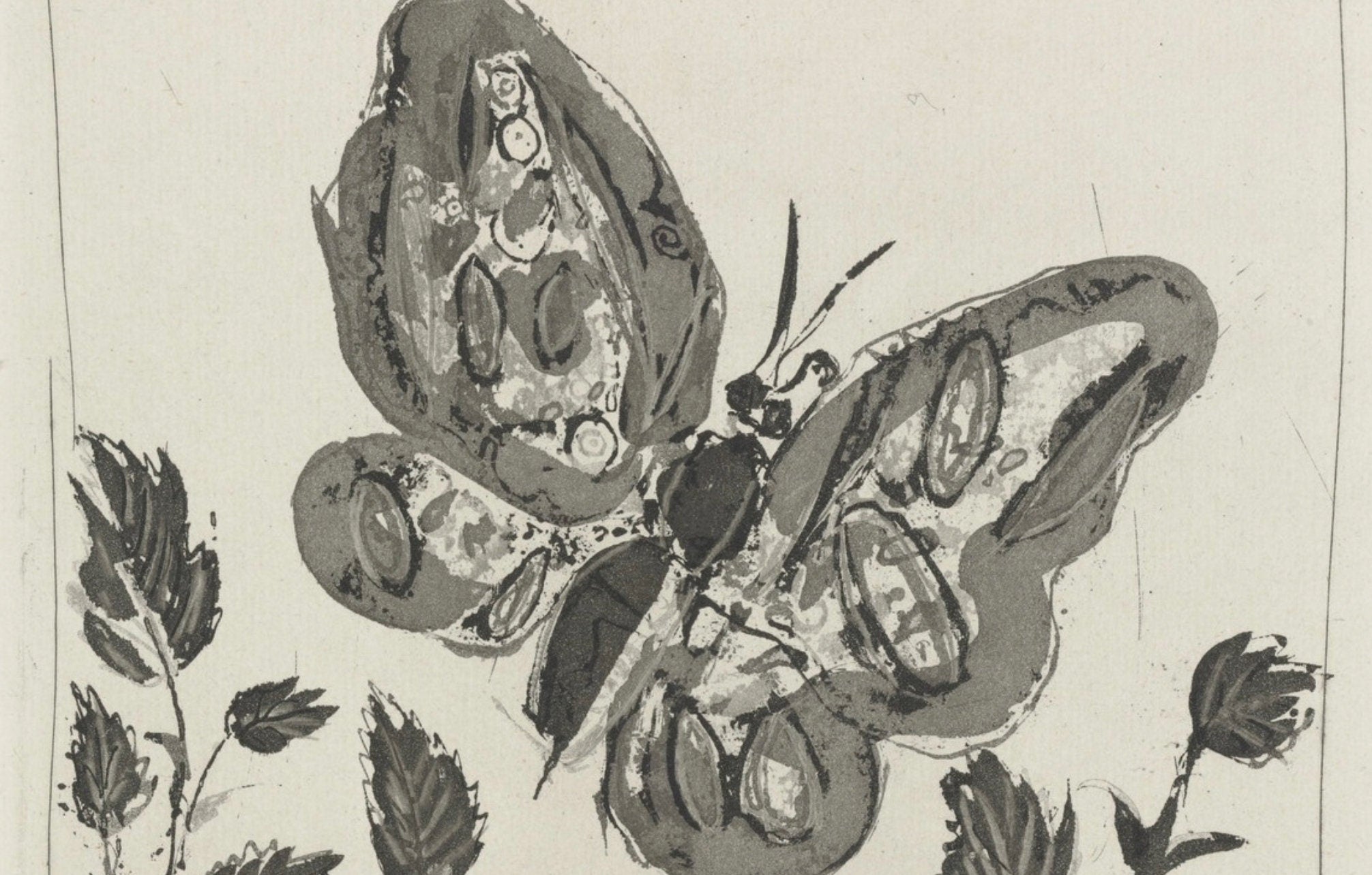 Pablo Picasso, Le Papillon, Histoire naturelle, Limited Edition Lithograph
