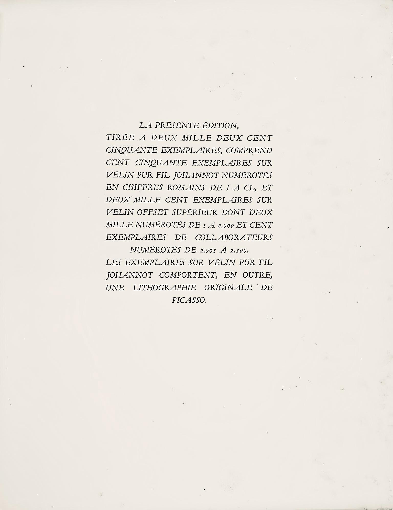 Pablo Picasso, Composition (Cramer 62; Reuße 587; Mourlot 203; Bloch 687; Horodisch B16), Limited Edition Lithograph
