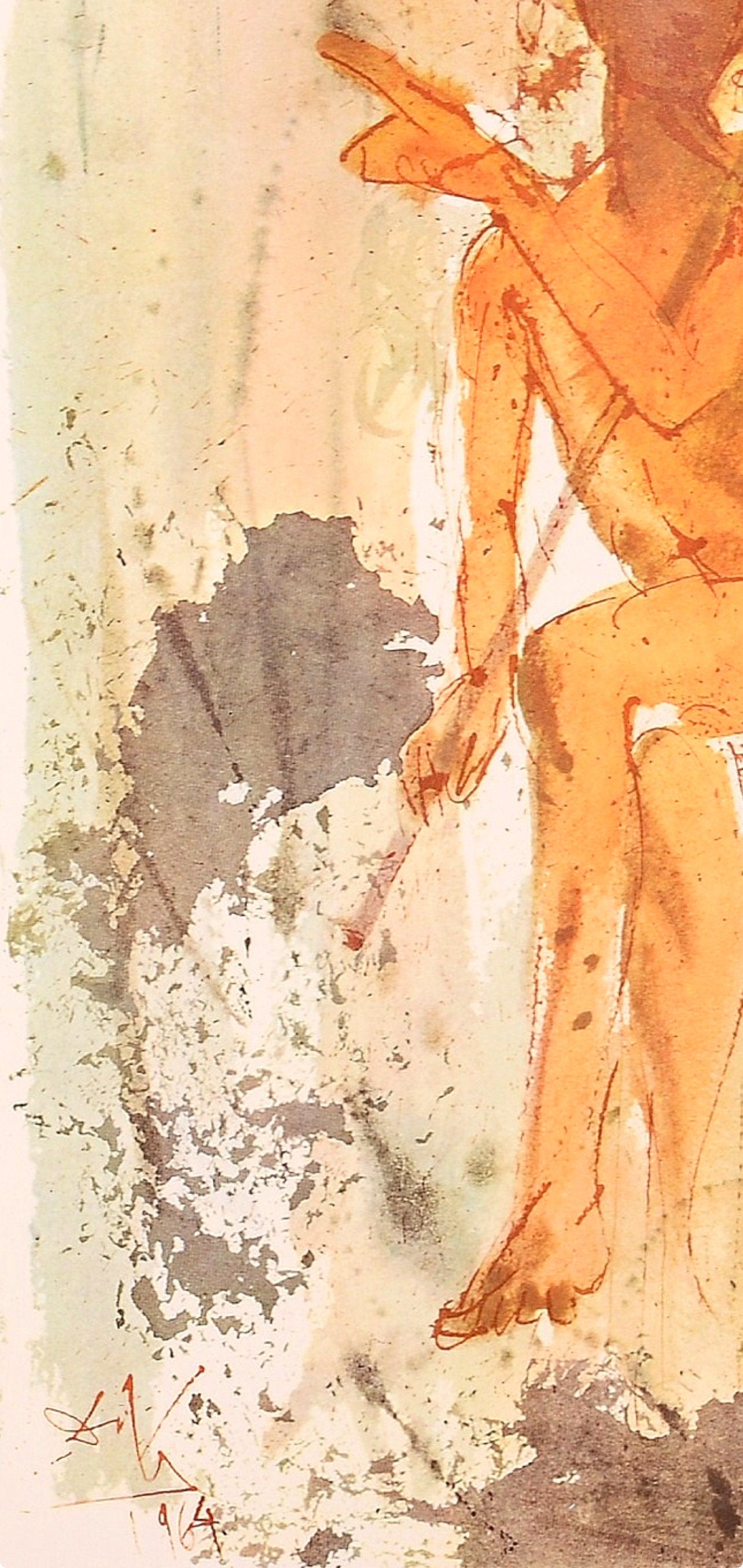 Salvador Dali, Composition (Michler/Löpsinger 1600; Field 69-3), Biblia Sacra, Limited Edition Lithograph