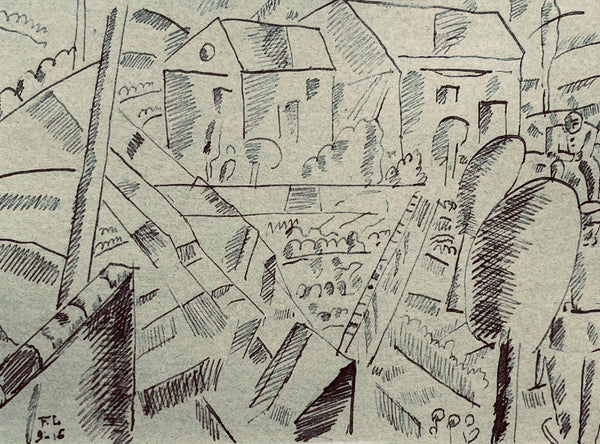 Fernand Léger, Paysage En Argonne, Fernand Léger, Dessins de Guerre, Limited Edition Lithograph