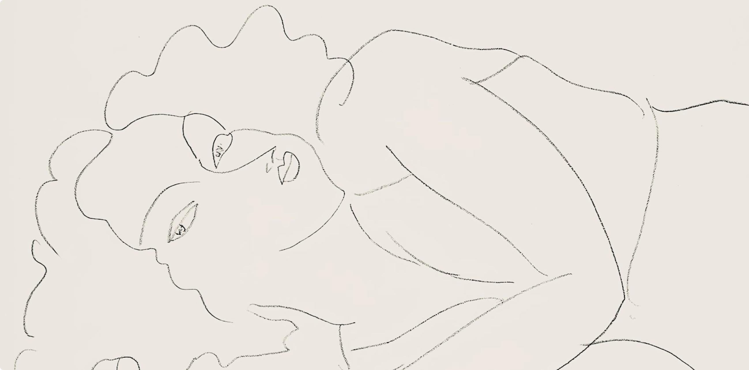 Henri Matisse, Série F, var. 10 (Duthuit 9), Henri Matisse, Dessins, Thèmes et variations, Limited Edition Lithograph