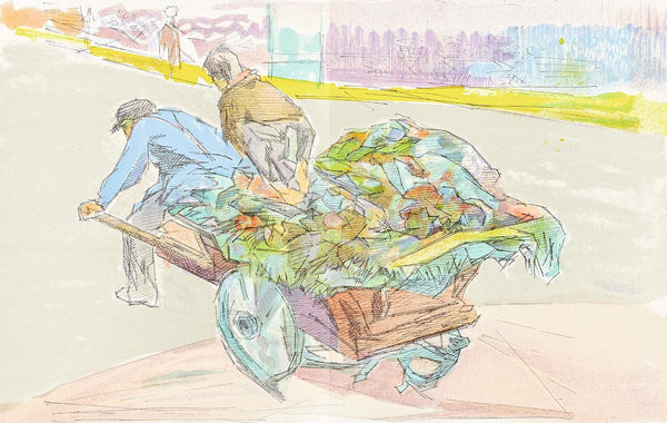 Jacques Villon, Marchands Quatres Saisons, Regards sur Paris, Limited Edition Lithograph