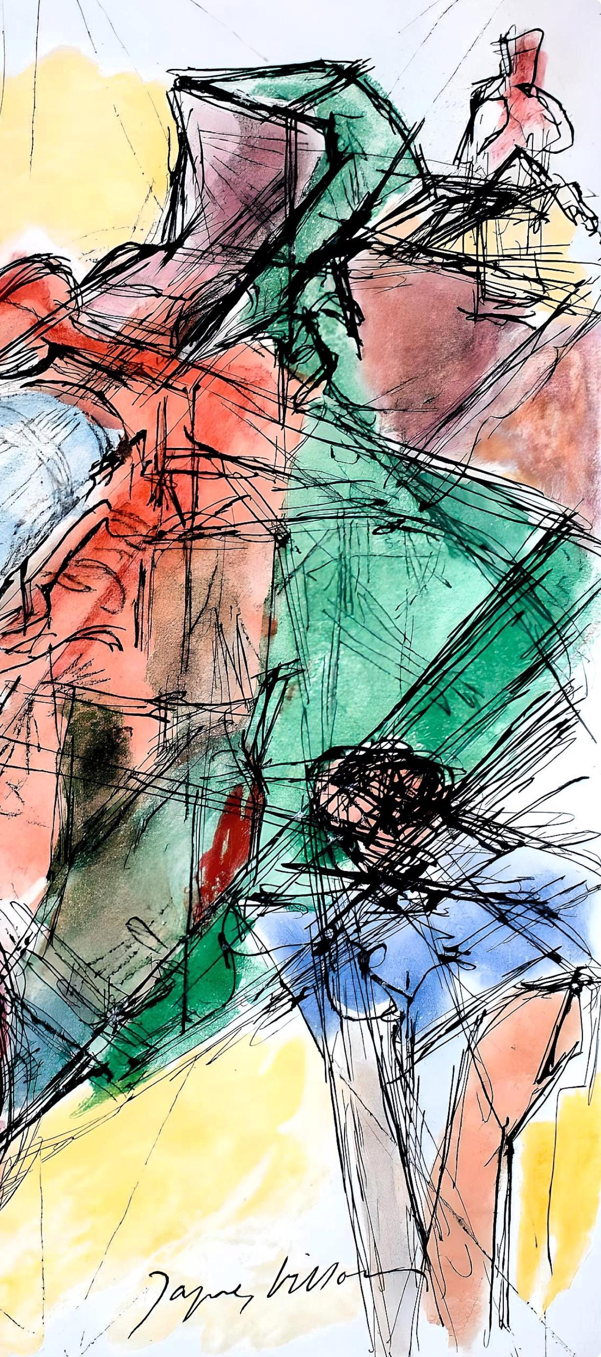 Jacques Villon, Composition, Les Peintres mes amis, Limited Edition Etching