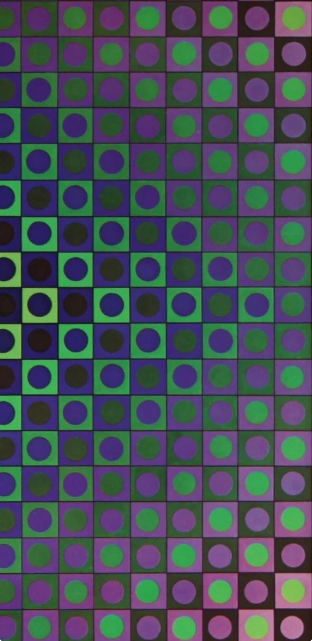 Victor Vasarely, Composition, Folklore Planétaire, Limited Edition Héliogravure