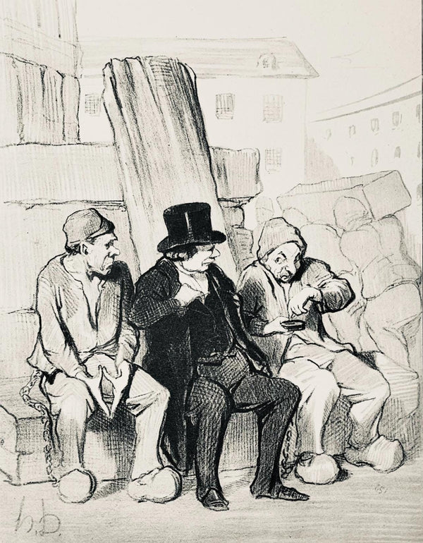 Honoré Daumier, Composition, Honoré Daumier, Law and Justice, Limited Edition Lithograph