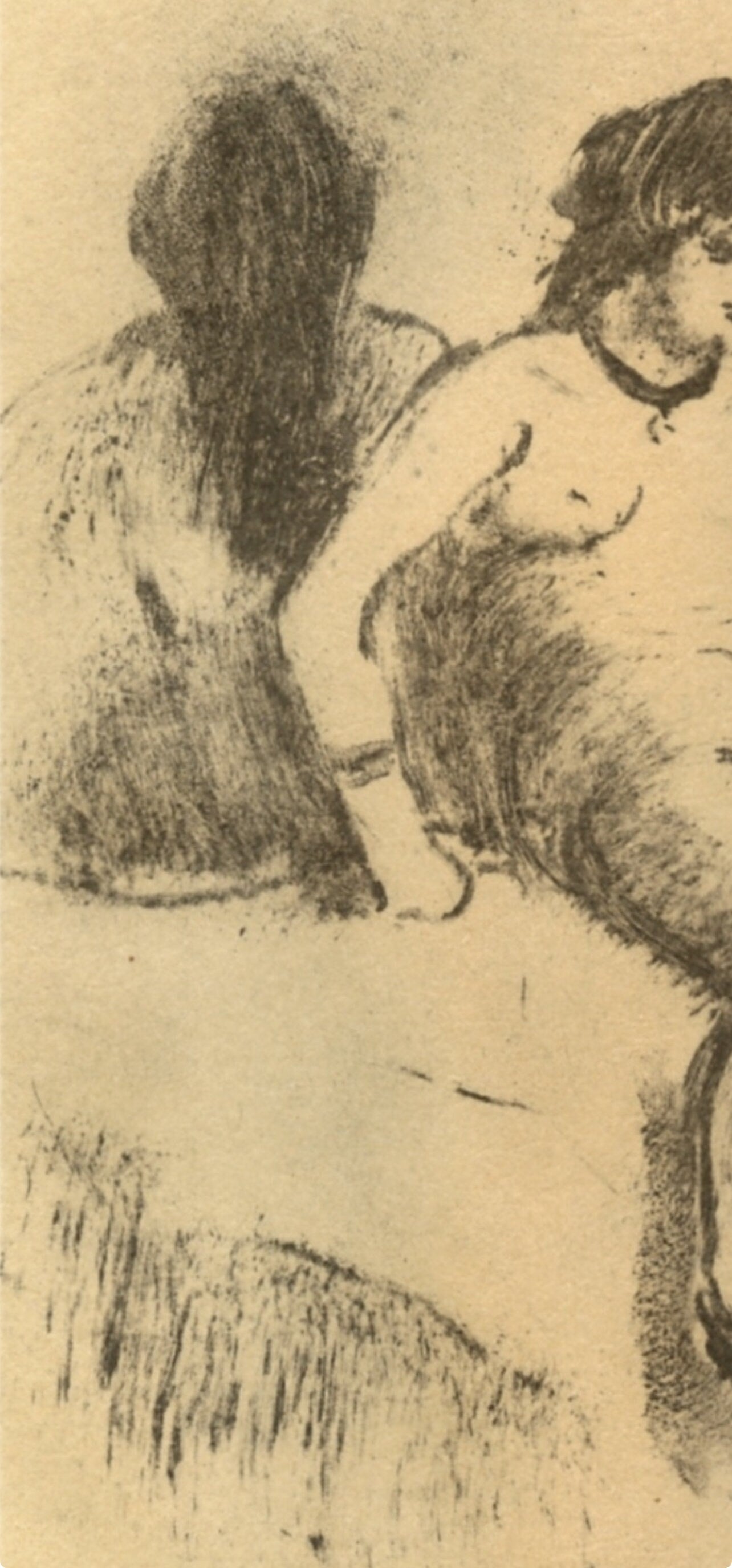 Edgar Degas, Attente, E. Degas Monotypes, Limited Edition Monotype