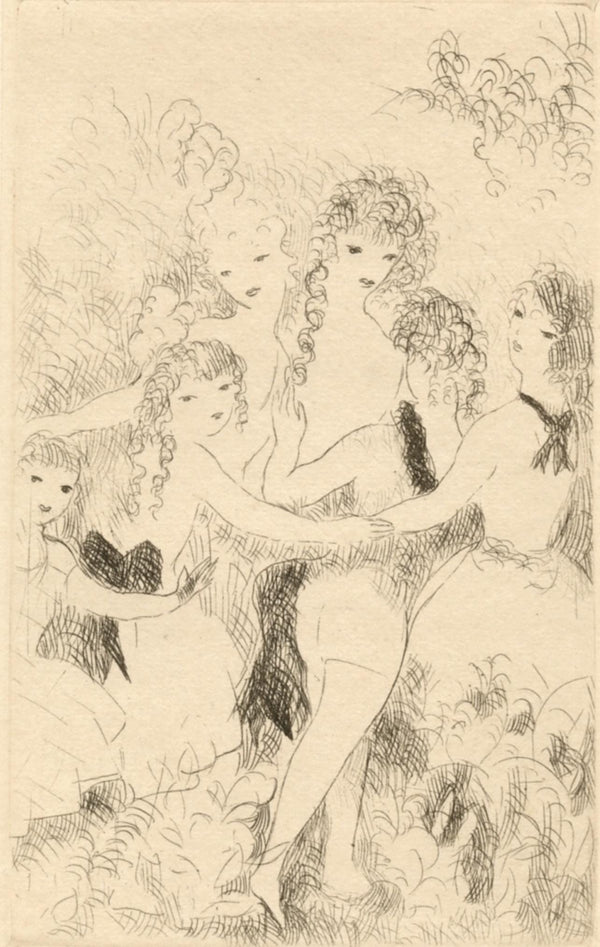 Marie Laurencin, La Ronde, Dix filles dans un pré, Limited Edition Etching