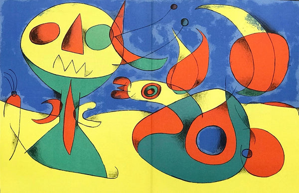 Joan Miró, Composition (Cramer 34; Mourlot 227), Derrière le miroir, Limited Edition Lithograph