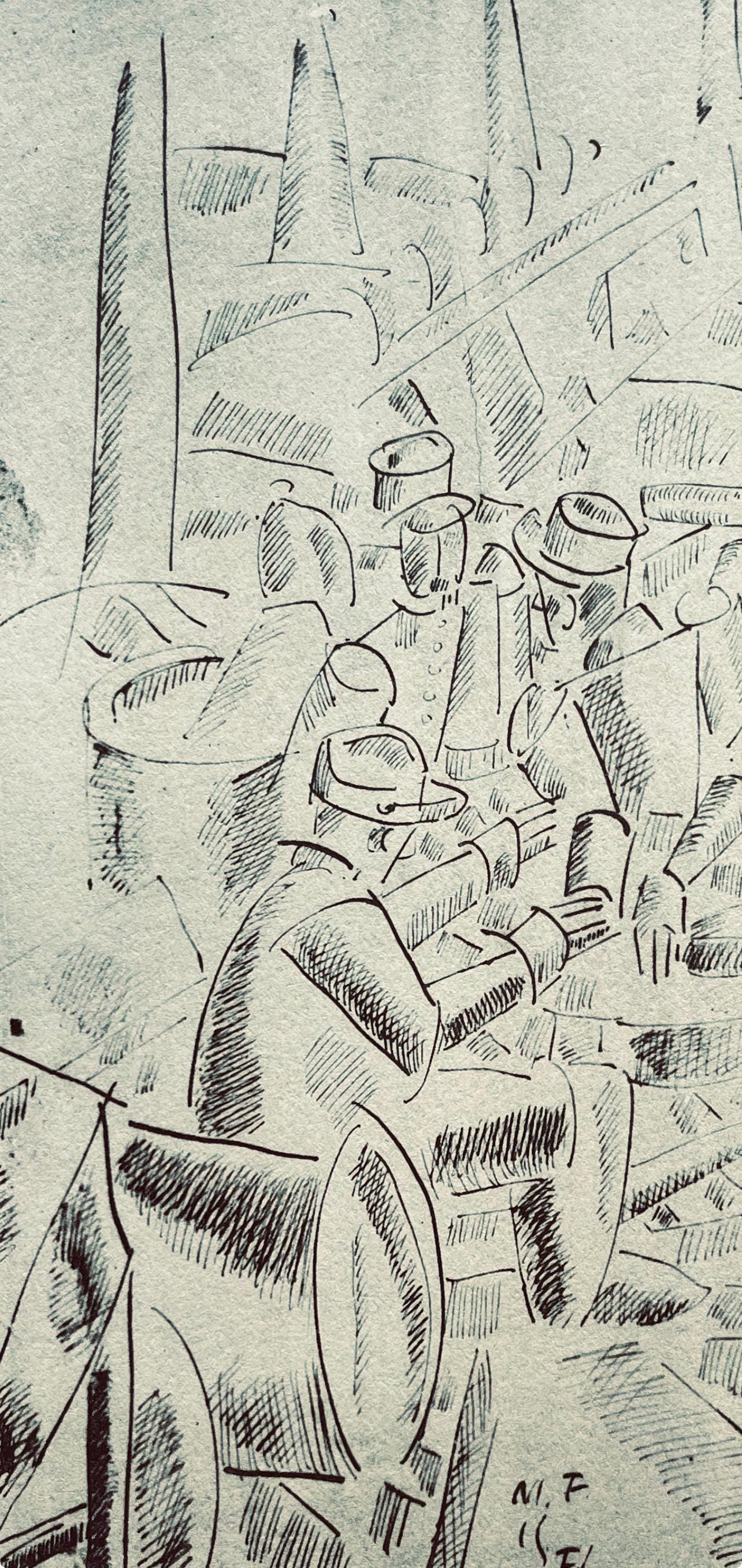 Fernand Léger, Soldats Dans Un Abri, Fernand Léger, Dessins de Guerre, Limited Edition Lithograph