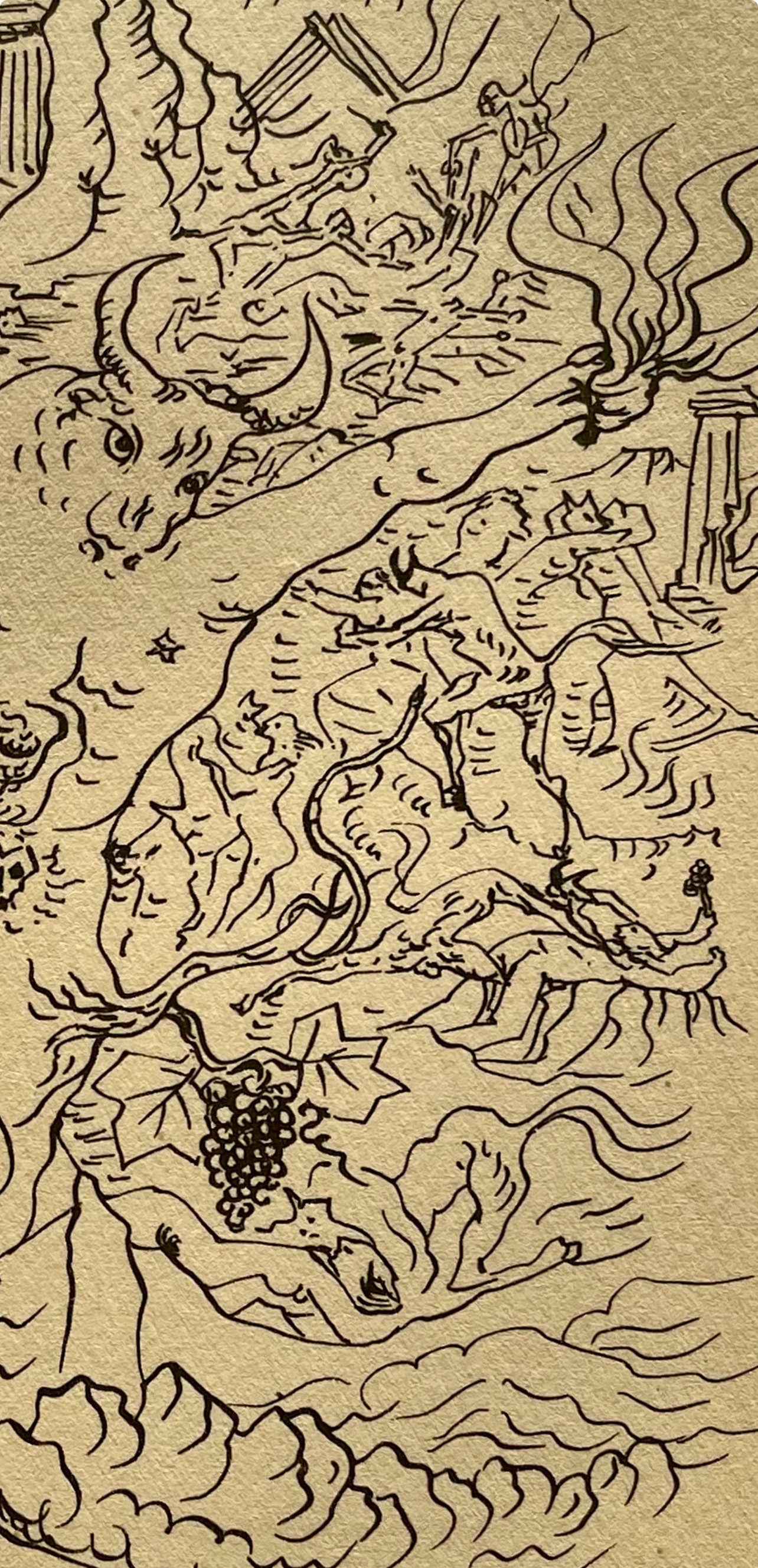 André Masson, La Grèce tragique, Masson Dessins, Limited Edition Lithograph