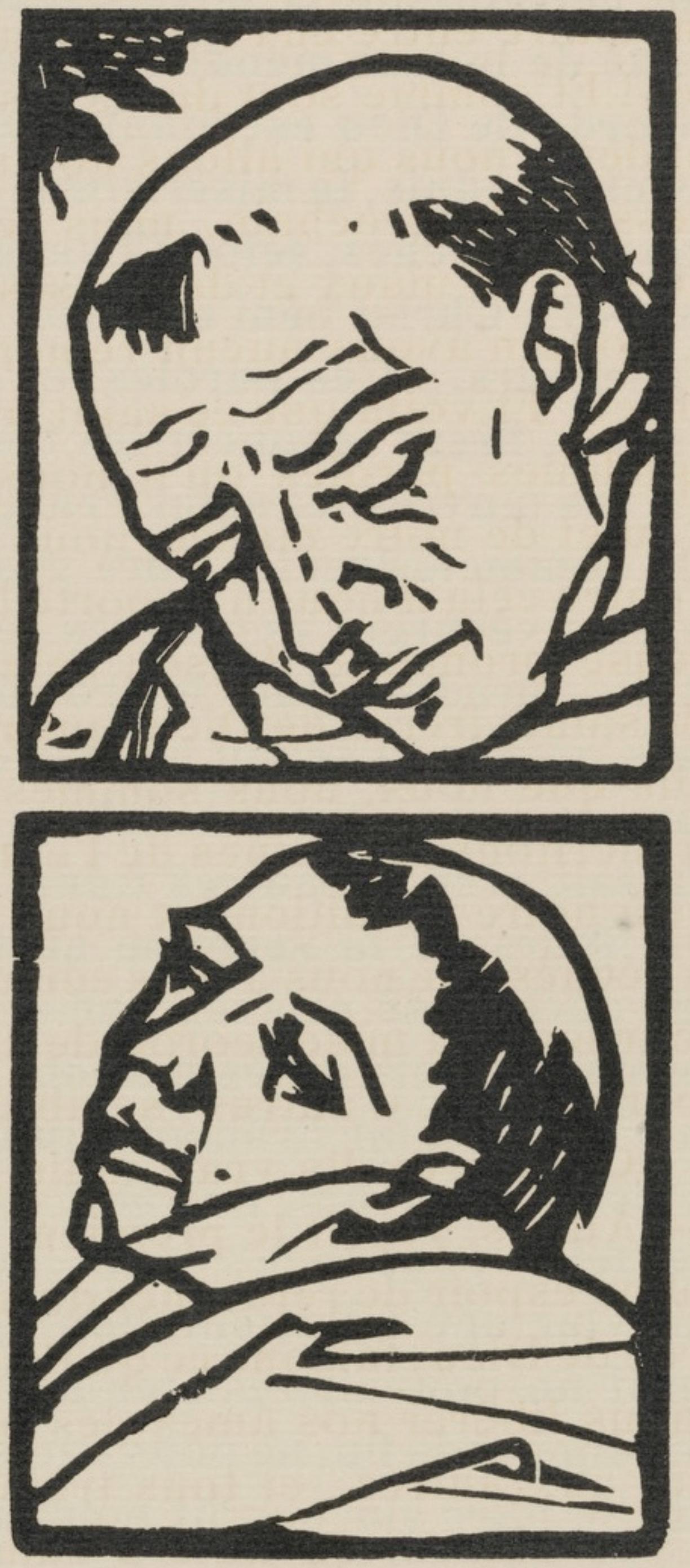Émile Bernard, Composition (Morane, No. 100), Les Petites Fleurs de St. Françoise, Limited Edition Woodcut
