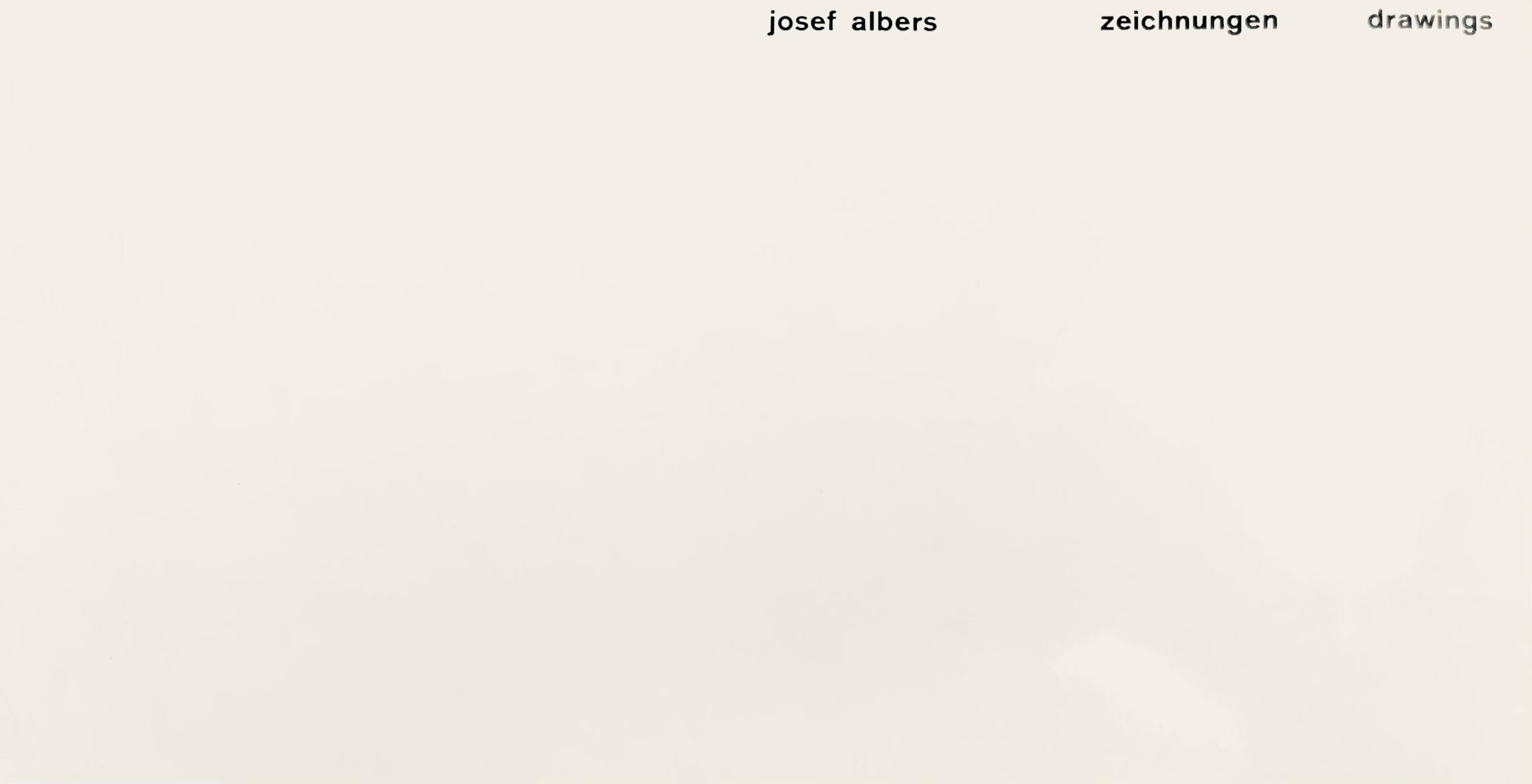 Josef Albers, Composition, Josef Albers Zeichnungen Drawings, Limited Edition Lithograph