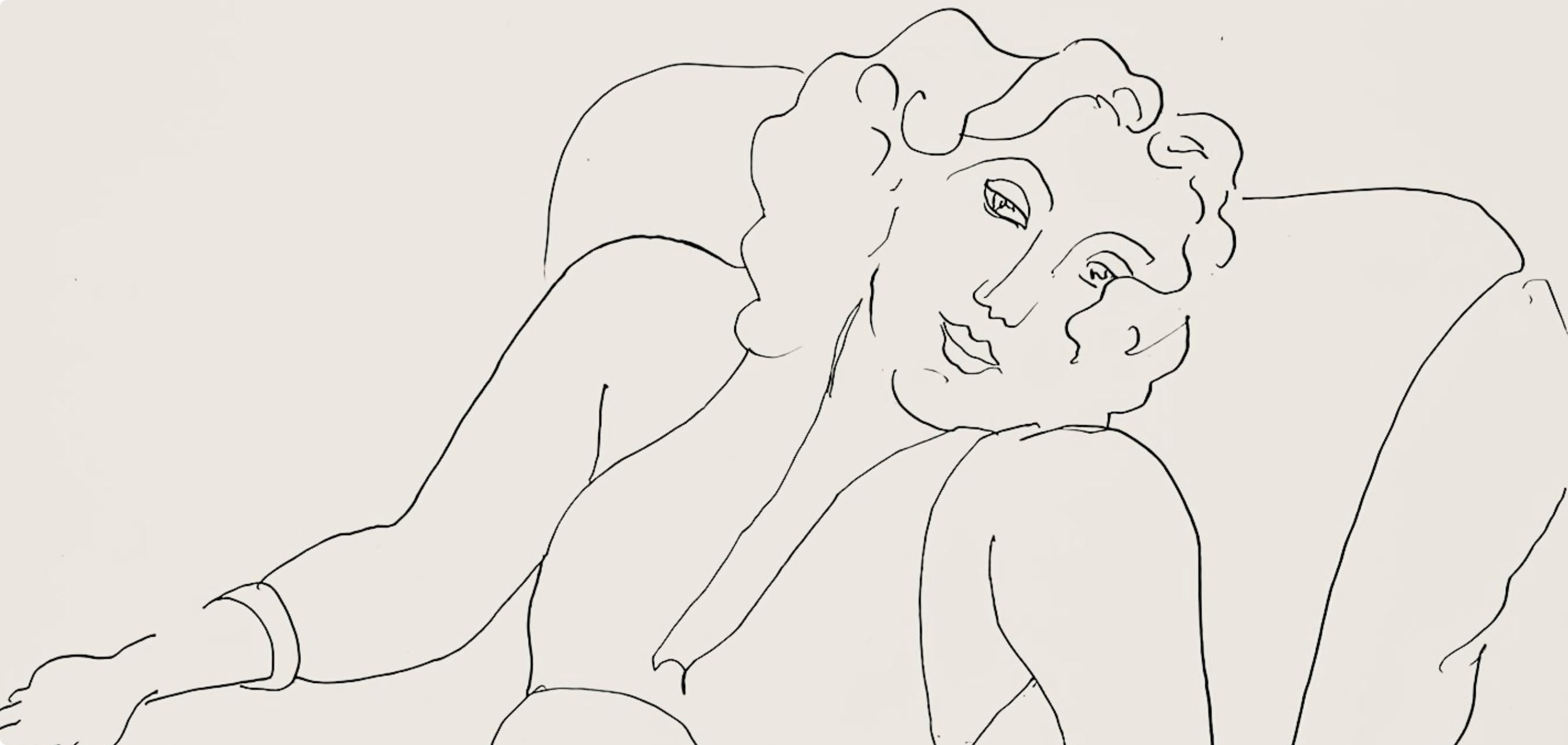 Henri Matisse, Série B, var. 2 (Duthuit 9), Henri Matisse, Dessins, Thèmes et variations, Limited Edition Lithograph