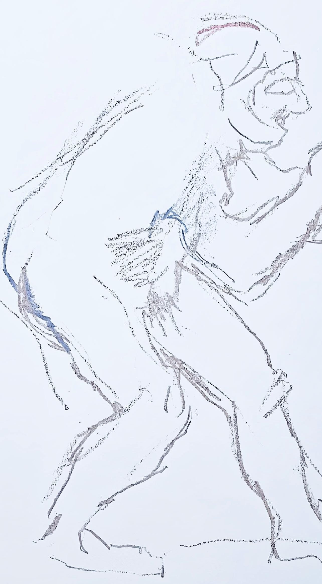 Oskar Kokoschka, Composition, Skizzenbuch der Italienischen Reise 1963, Limited Edition Lithograph