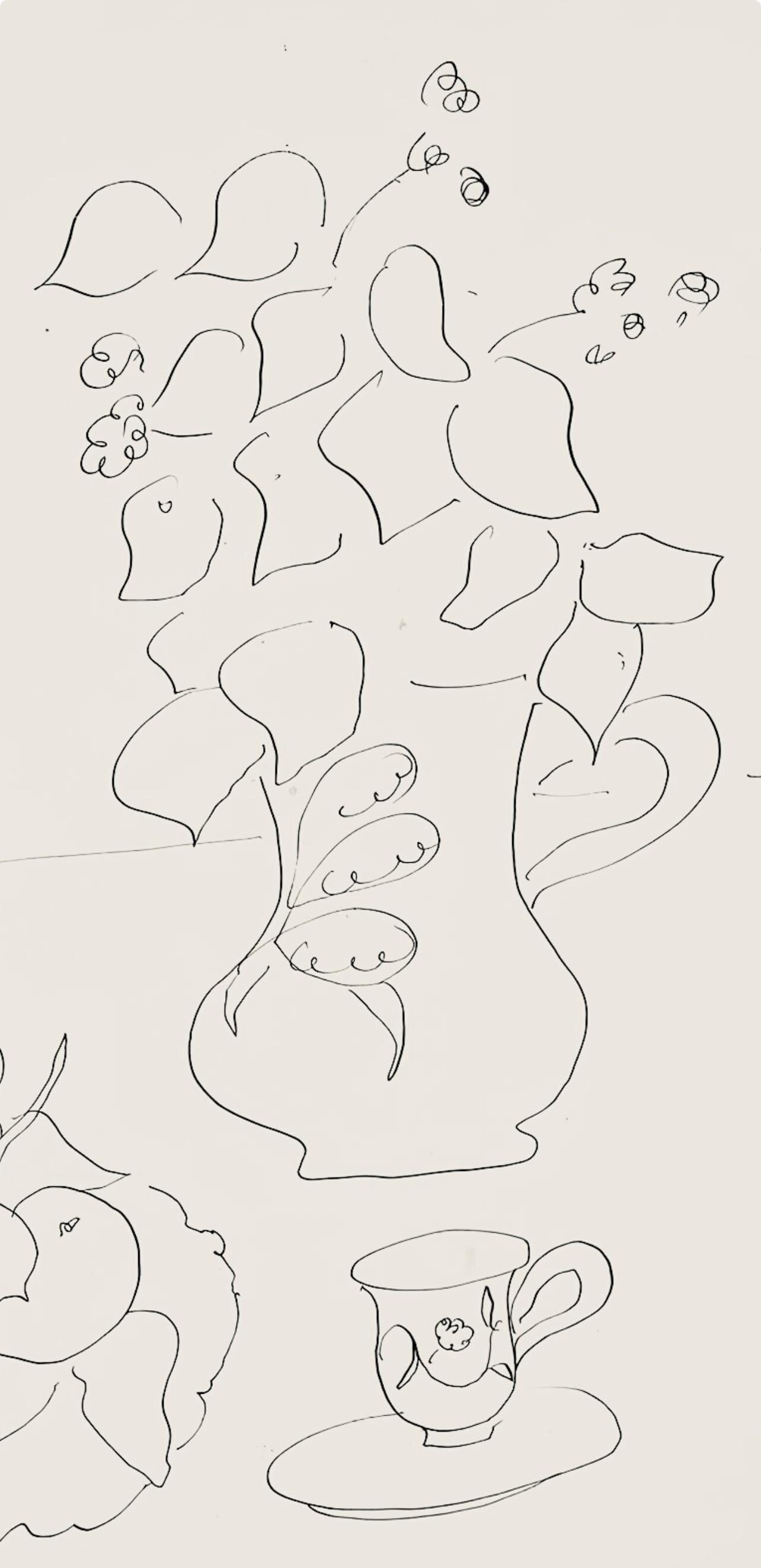 Henri Matisse, Série A, var. 6 (Duthuit 9), Henri Matisse, Dessins, Thèmes et variations, Limited Edition Lithograph