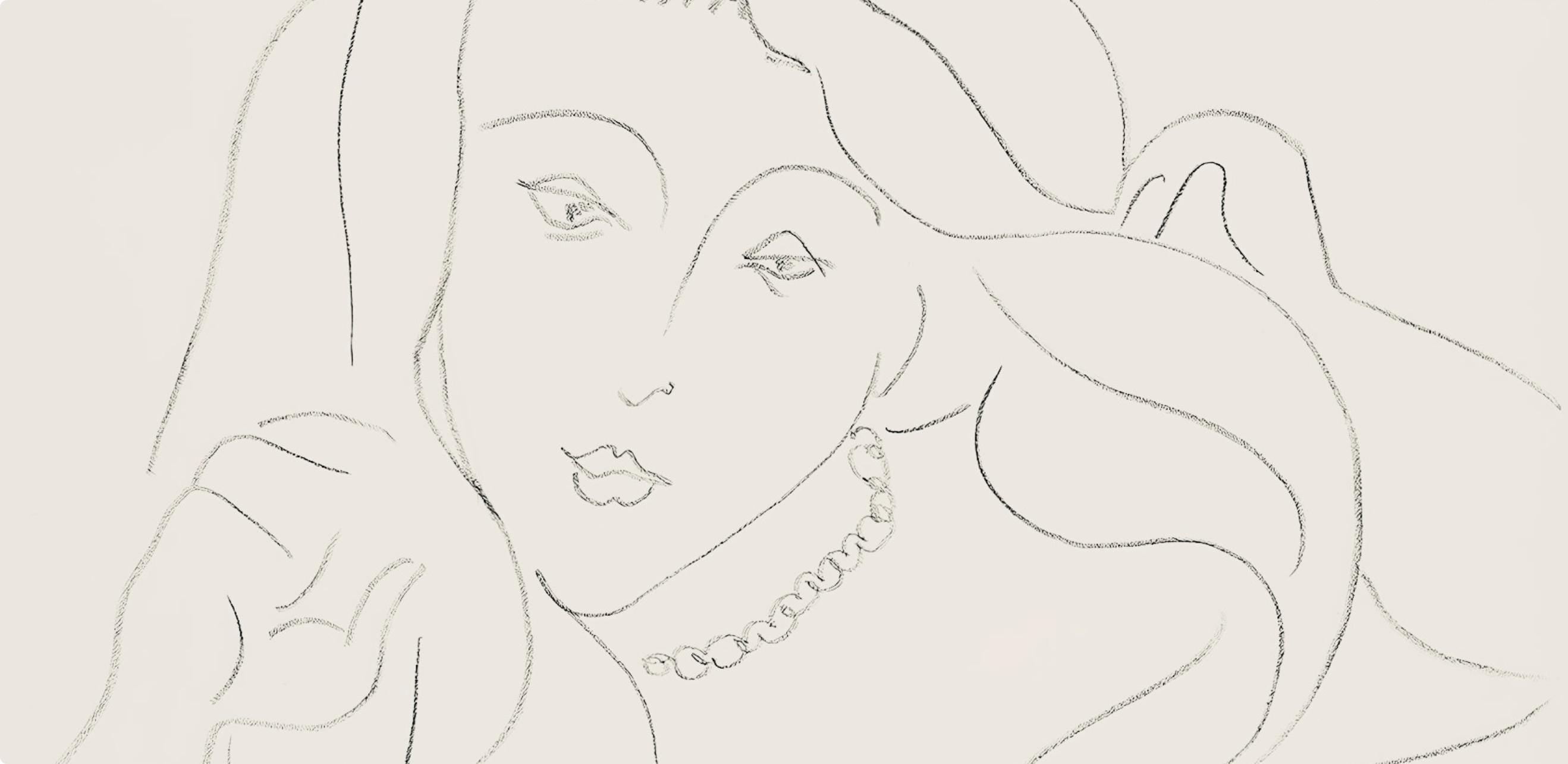 Henri Matisse, Série L, var. 13 (Duthuit 9), Henri Matisse, Dessins, Thèmes et variations, Limited Edition Lithograph
