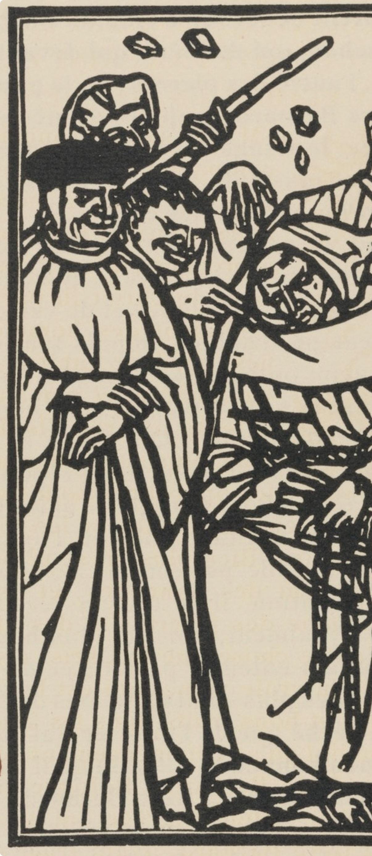 Émile Bernard, Composition (Morane, No. 100), Les Petites Fleurs de St. Françoise, Limited Edition Woodcut