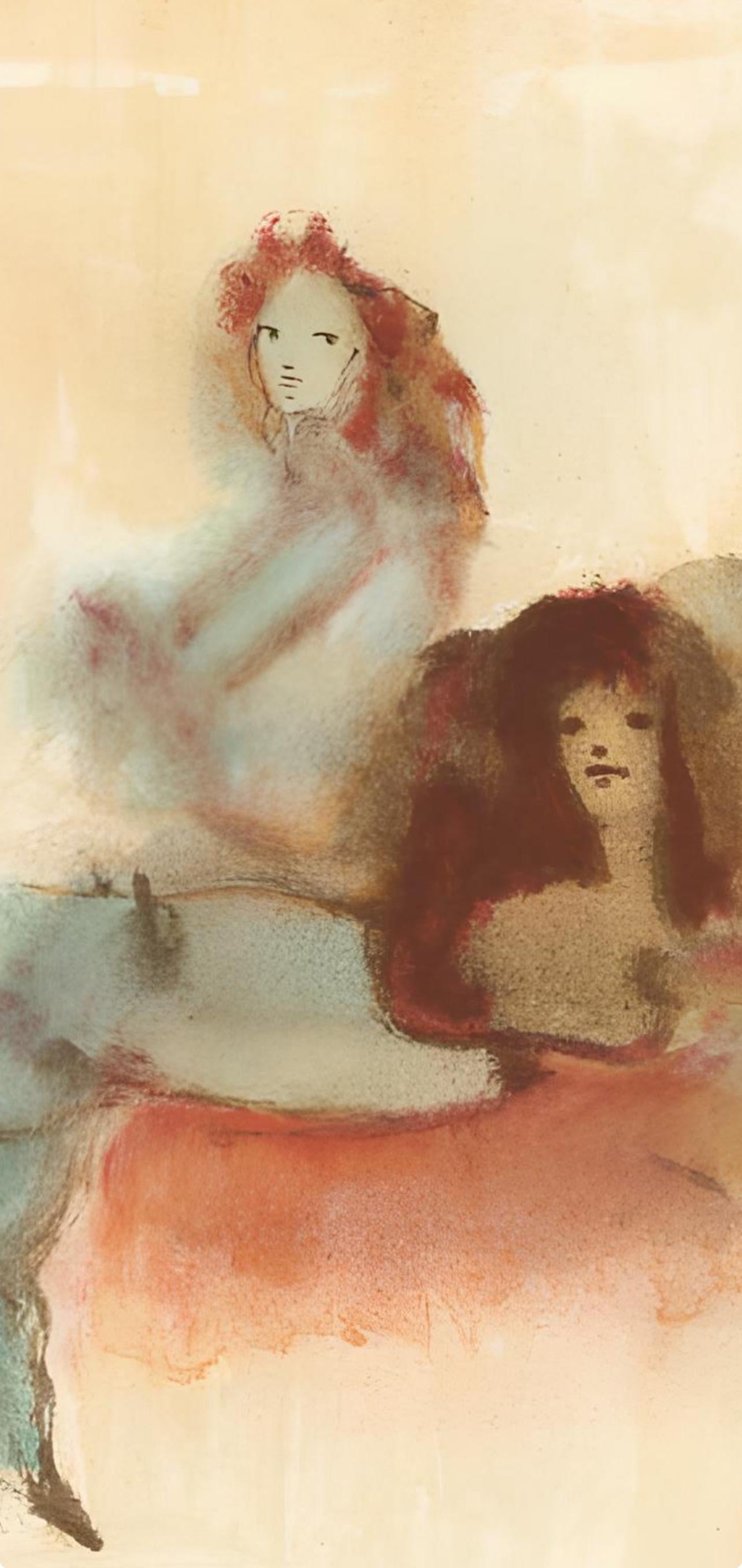 Léonor Fini, Composition, Parallèlement, Limited Edition Lithograph