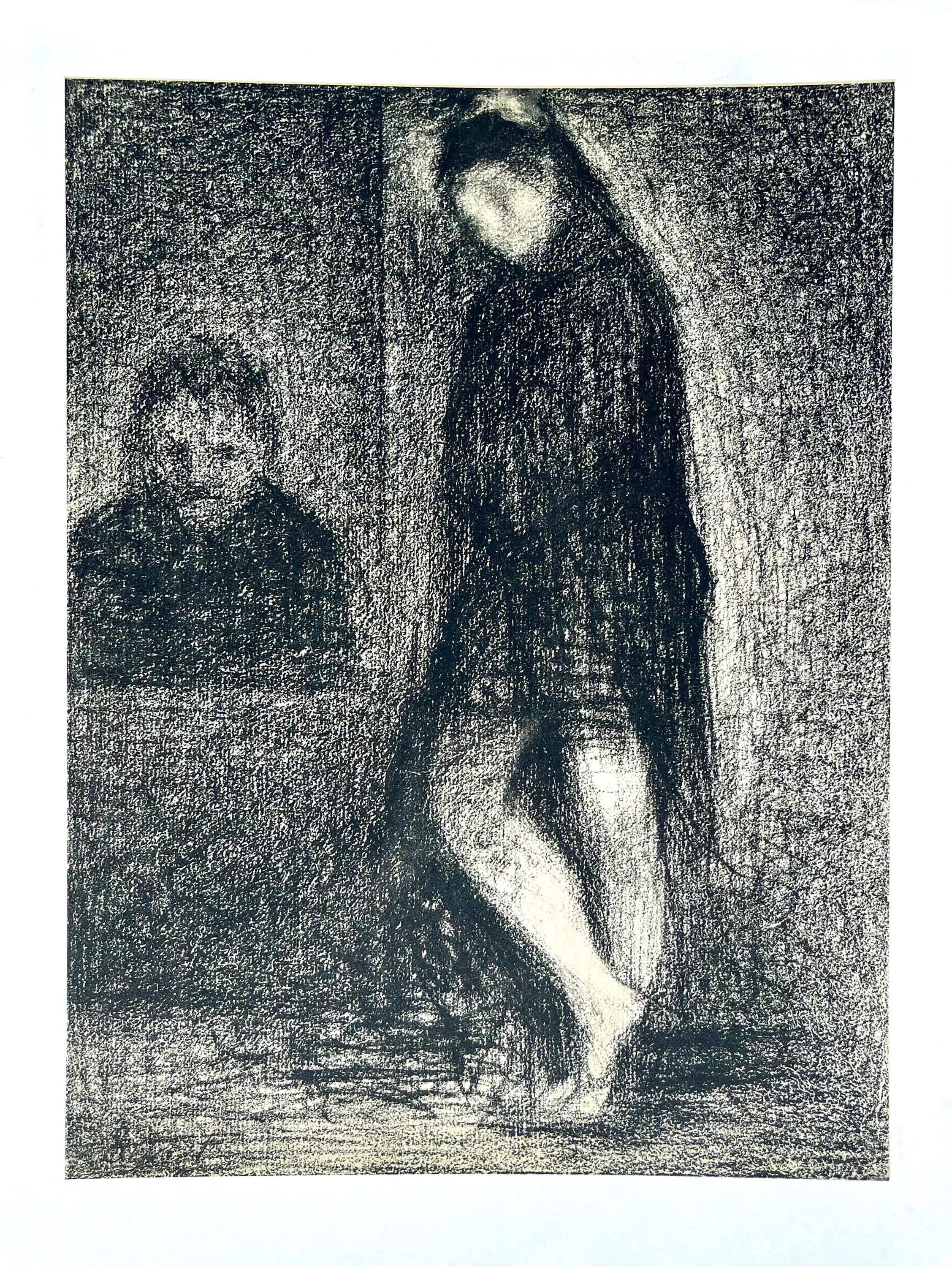Georges Seurat, Composition, Derrière le miroir, Limited Edition Lithograph