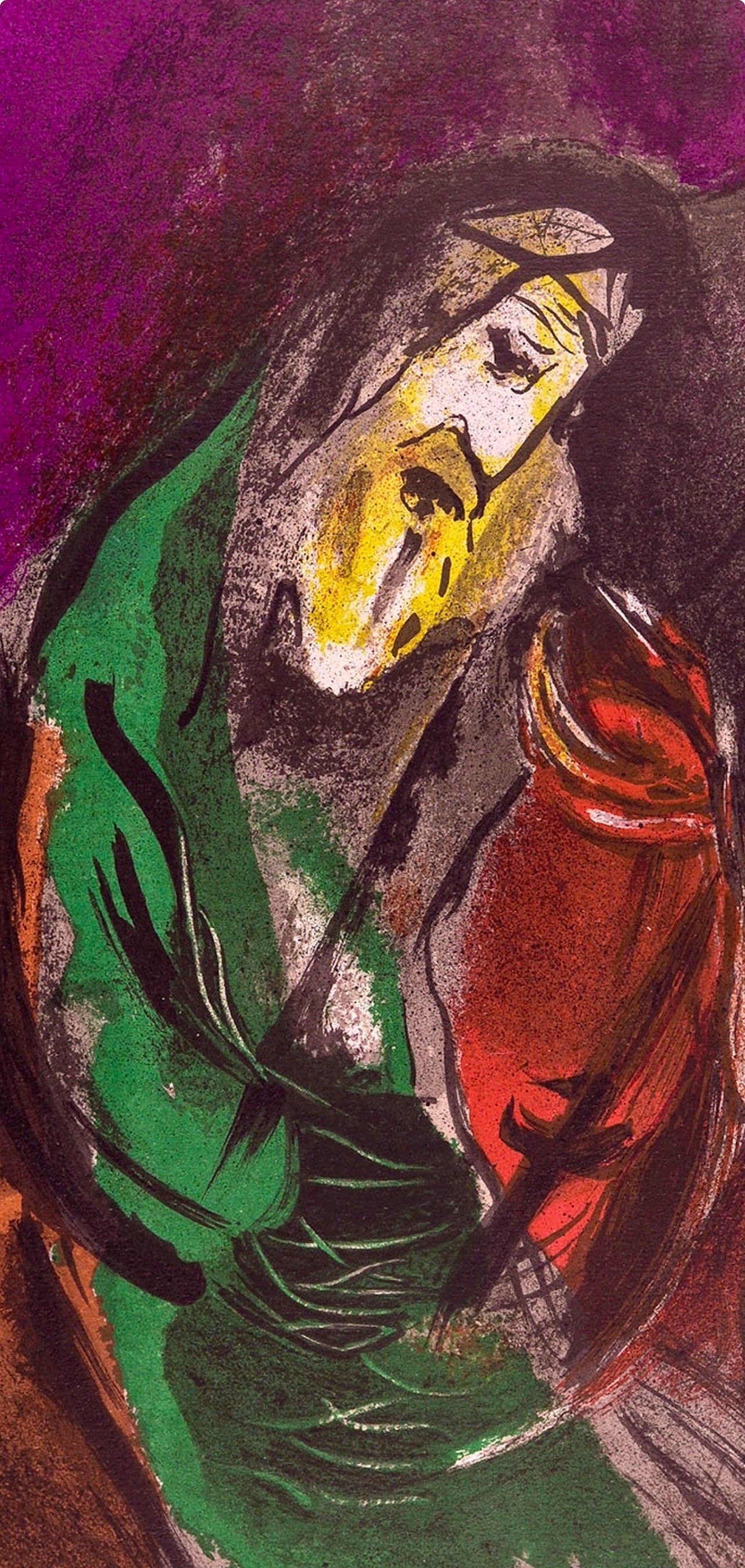Marc Chagall, Jeremiah (Mourlot 117-46; Cramer 25), Drawings from the Bible by Marc Chagall, Verve: Revue, Limited Edition Lithograph