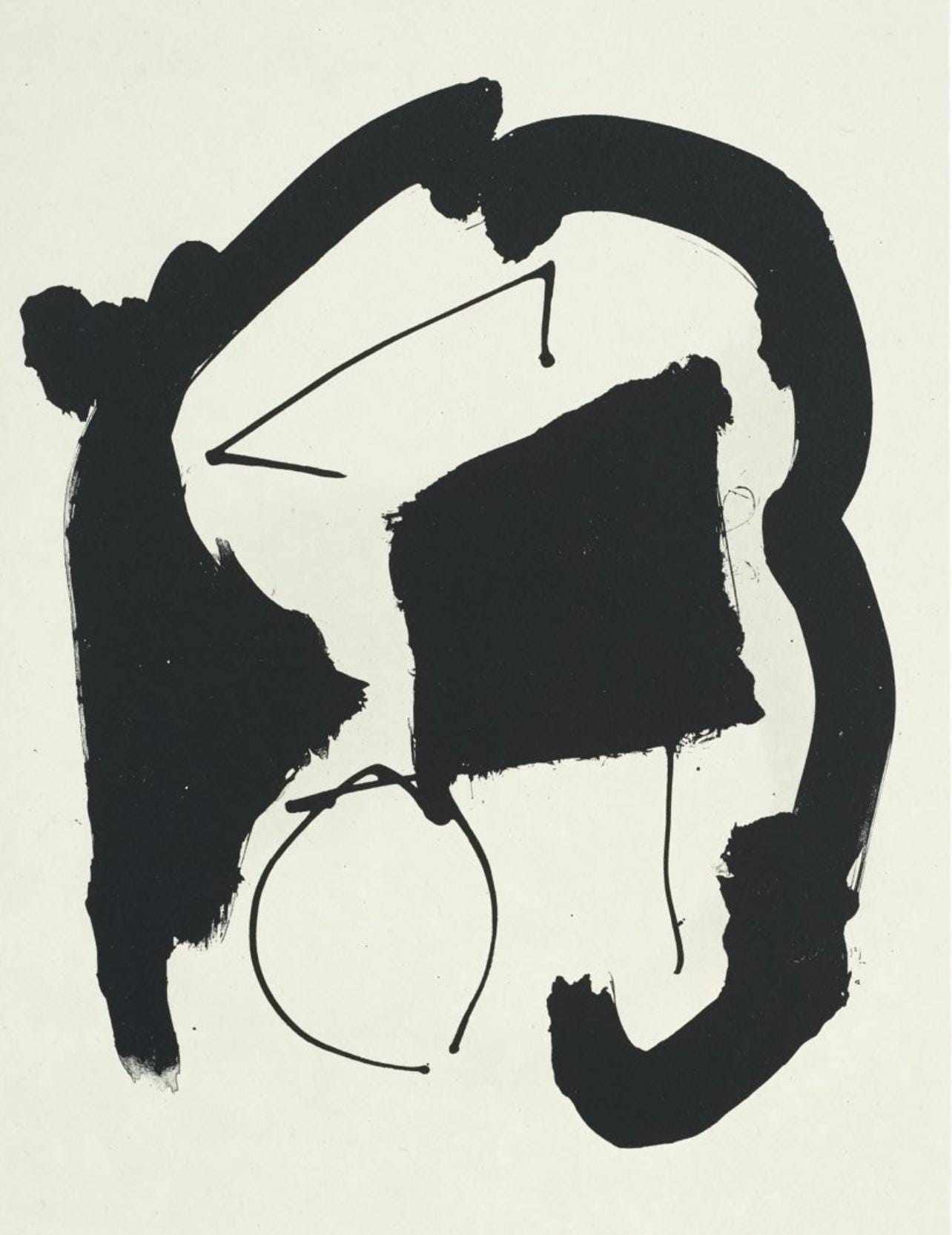 Robert Motherwell, Composition (Belknap 354-380; Engberg/Banach 415-441), Three Poems, Limited Edition Lithograph