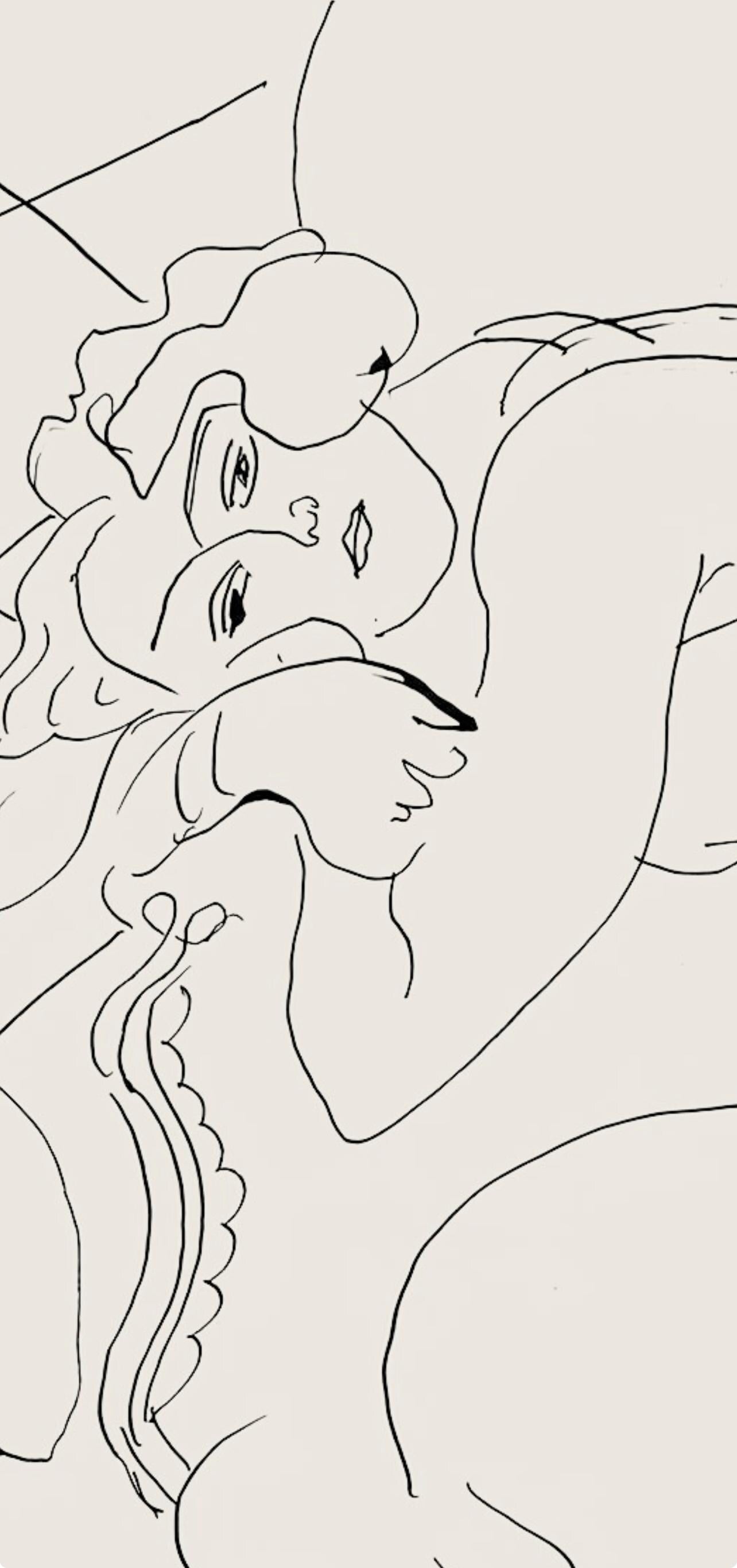 Henri Matisse, Série C, var. 4 (Duthuit 9), Henri Matisse, Dessins, Thèmes et variations, Limited Edition Lithograph