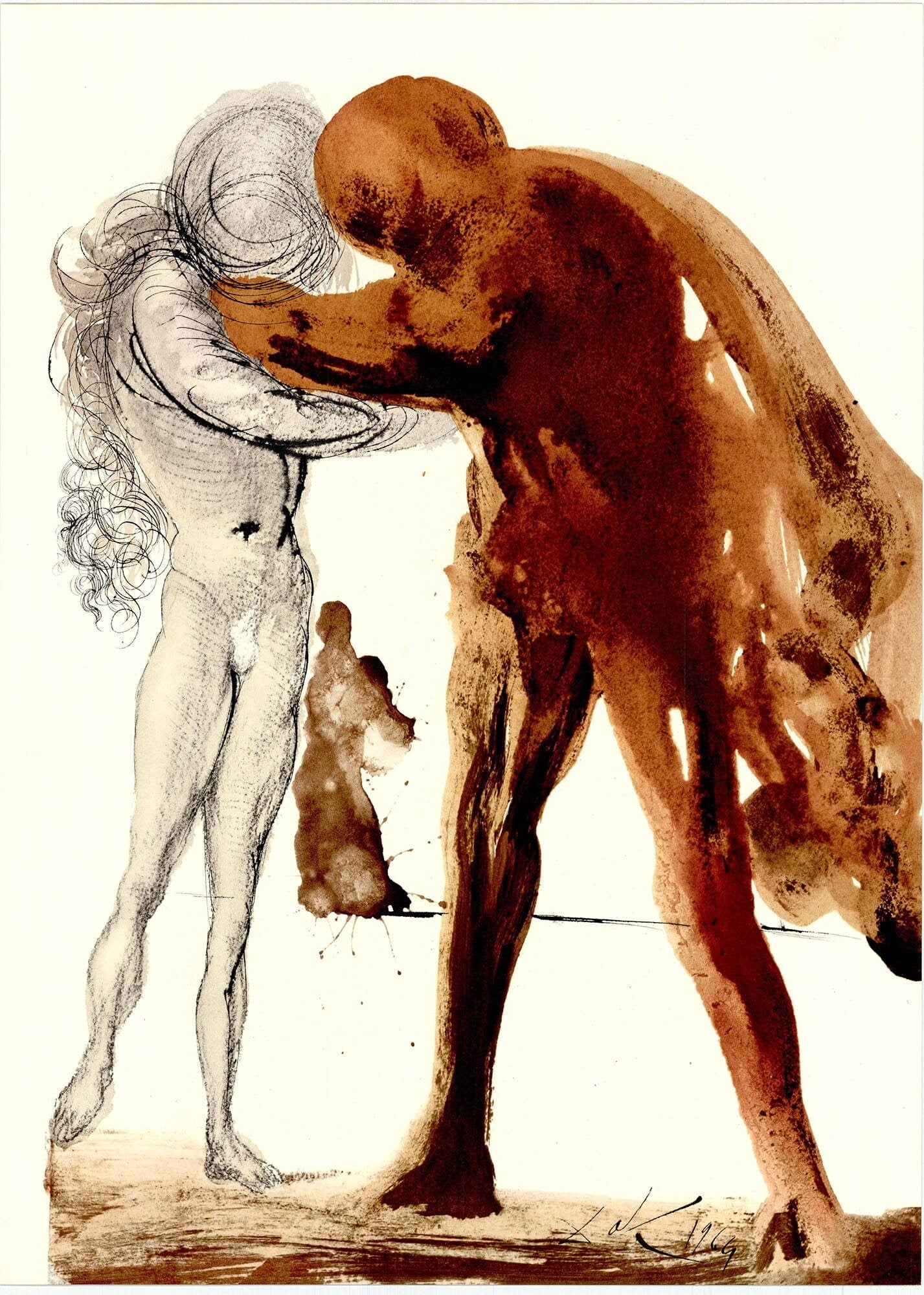 Salvador Dali, Composition (Michler/Löpsinger 1600; Field 69-3), Biblia Sacra, Limited Edition Lithograph