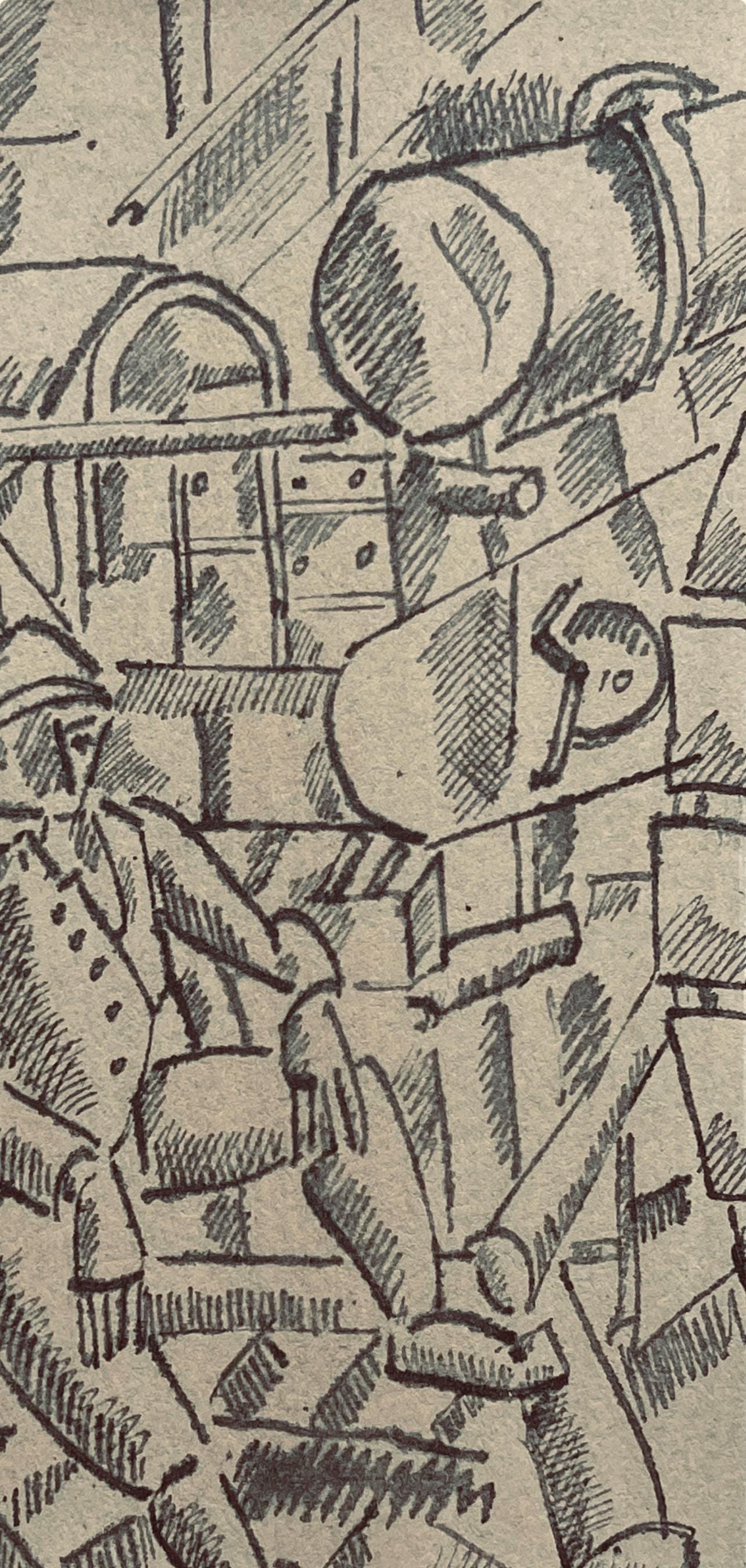 Fernand Léger, Le 100 De Marine, Fernand Léger, Dessins de Guerre, Limited Edition Lithograph