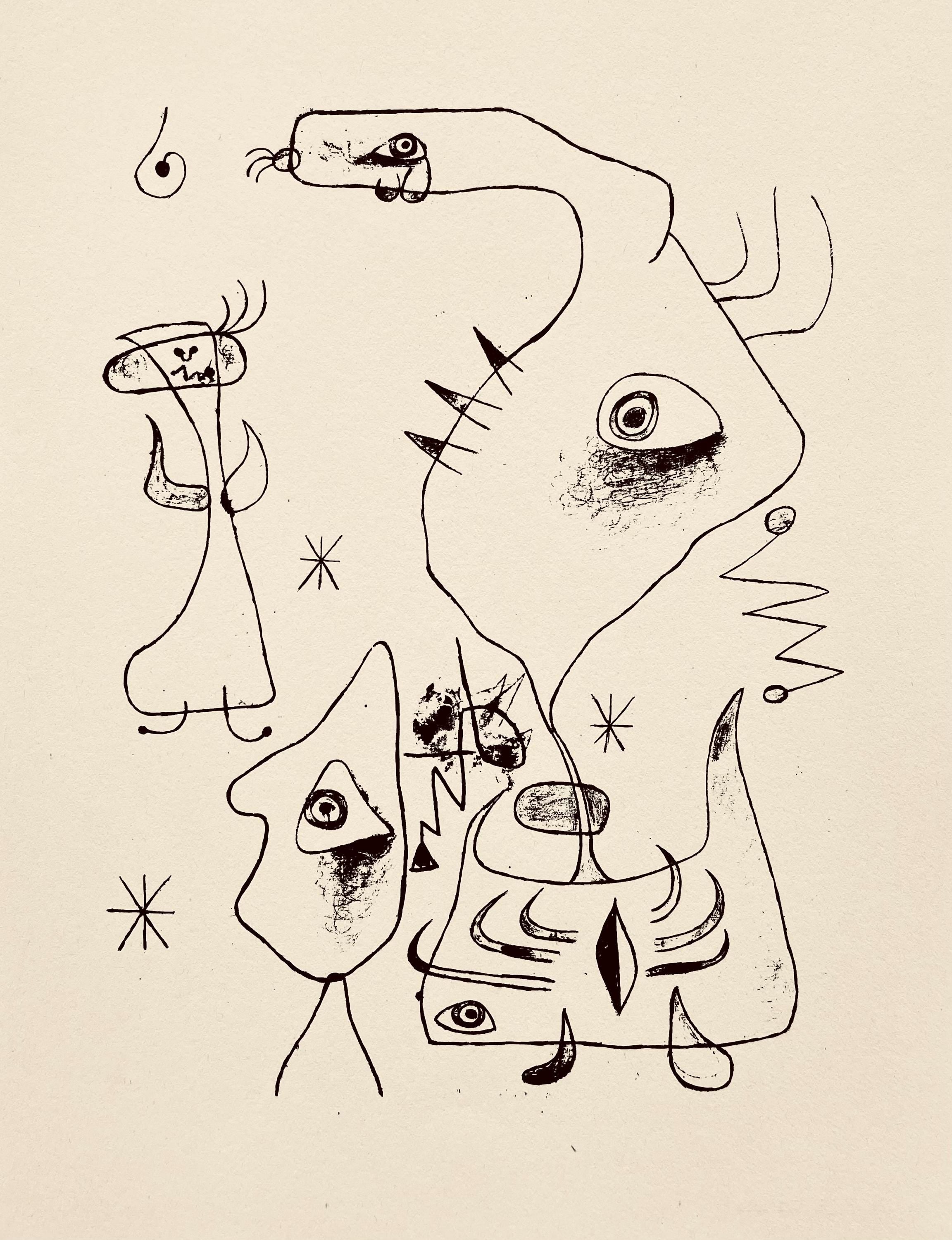 Joan Miró, Composition, The Prints of Joan Miro, Limited Edition Etching